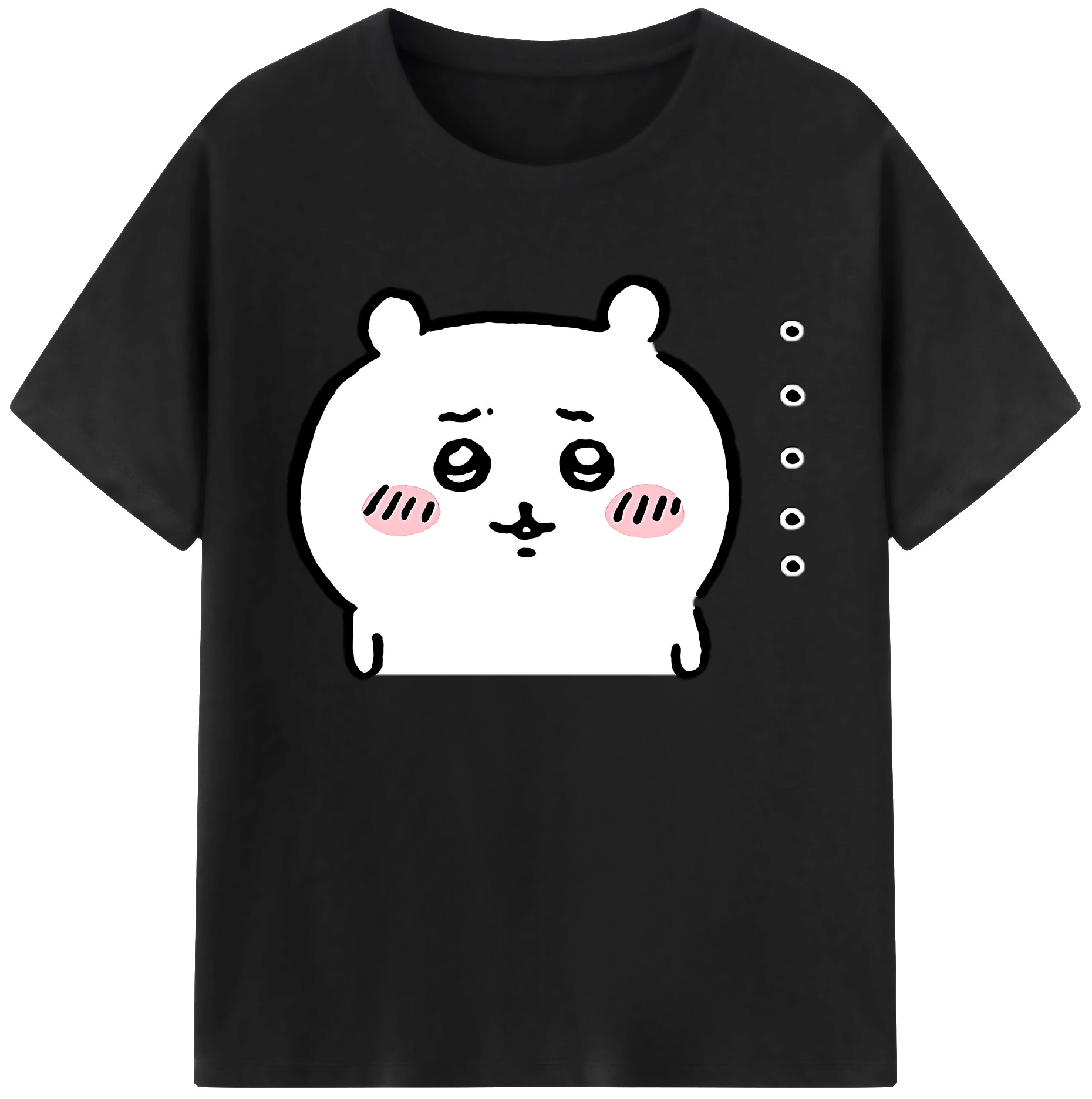 （画像用） ちいかわ ちいかわ Chii-kawa chiikawa 綿100％ メンズ半袖Tシャツ｜肌触りやわらか＆通気性