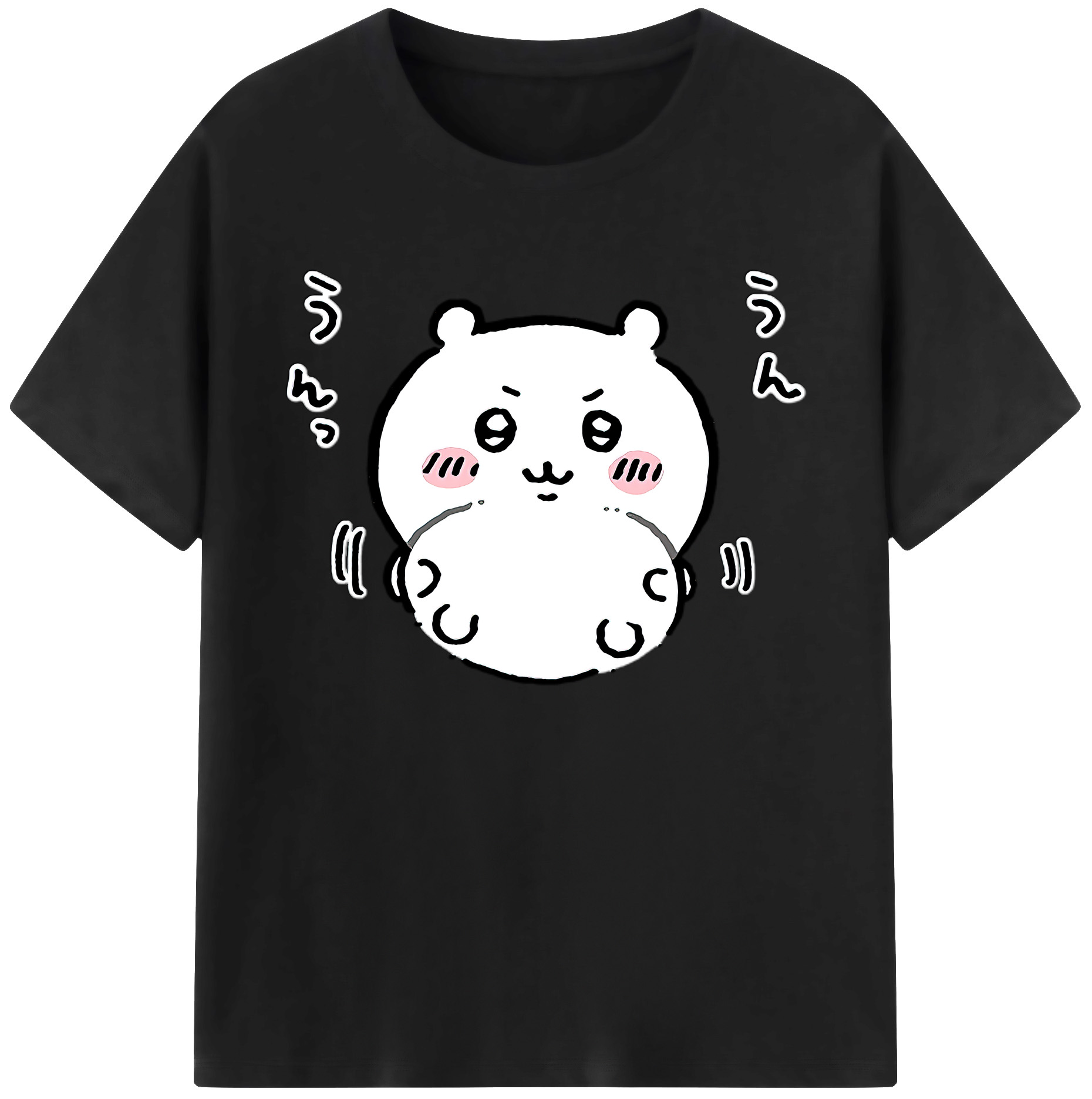 （画像用） ちいかわ ちいかわ Chii-kawa chiikawa 綿100％ メンズ半袖Tシャツ｜肌触りやわらか＆通気性