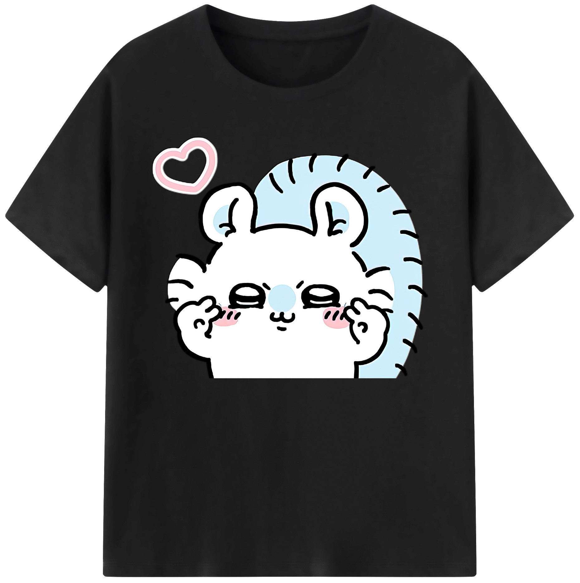 （画像用） ちいかわ モモンガ Chii-kawa Momonga 綿100％ メンズ半袖Tシャツ｜肌触りやわらか＆通気性