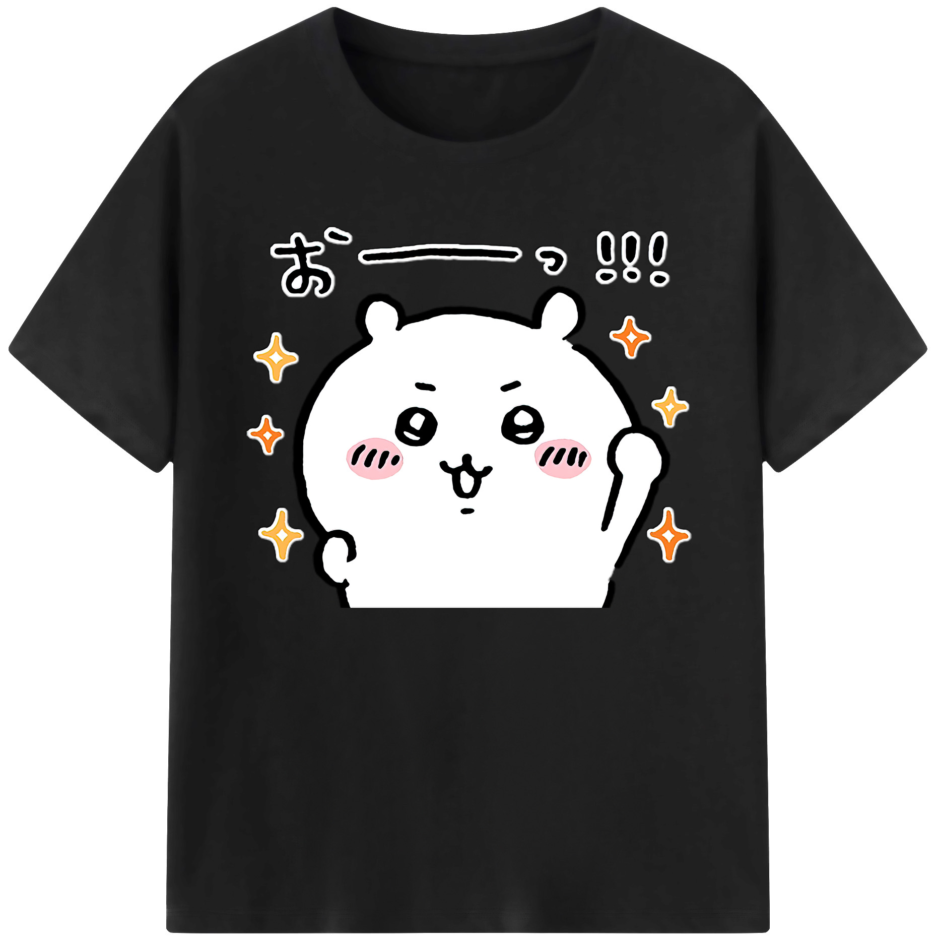 （画像用） ちいかわ ちいかわ Chii-kawa chiikawa 綿100％ メンズ半袖Tシャツ｜肌触りやわらか＆通気性