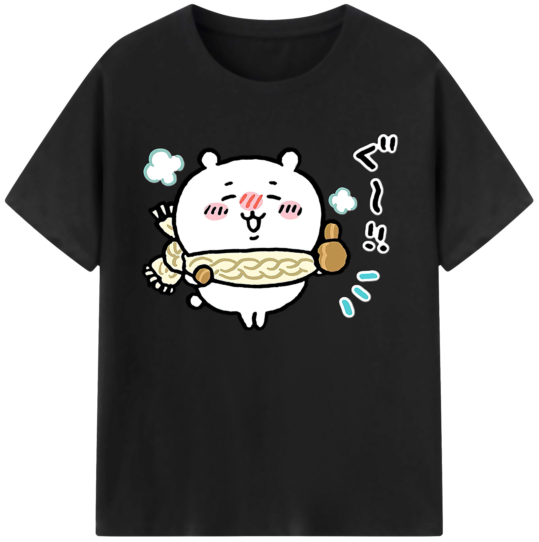 （画像用） ちいかわ ちいかわ Chii-kawa chiikawa 綿100％ メンズ半袖Tシャツ｜肌触りやわらか＆通気性