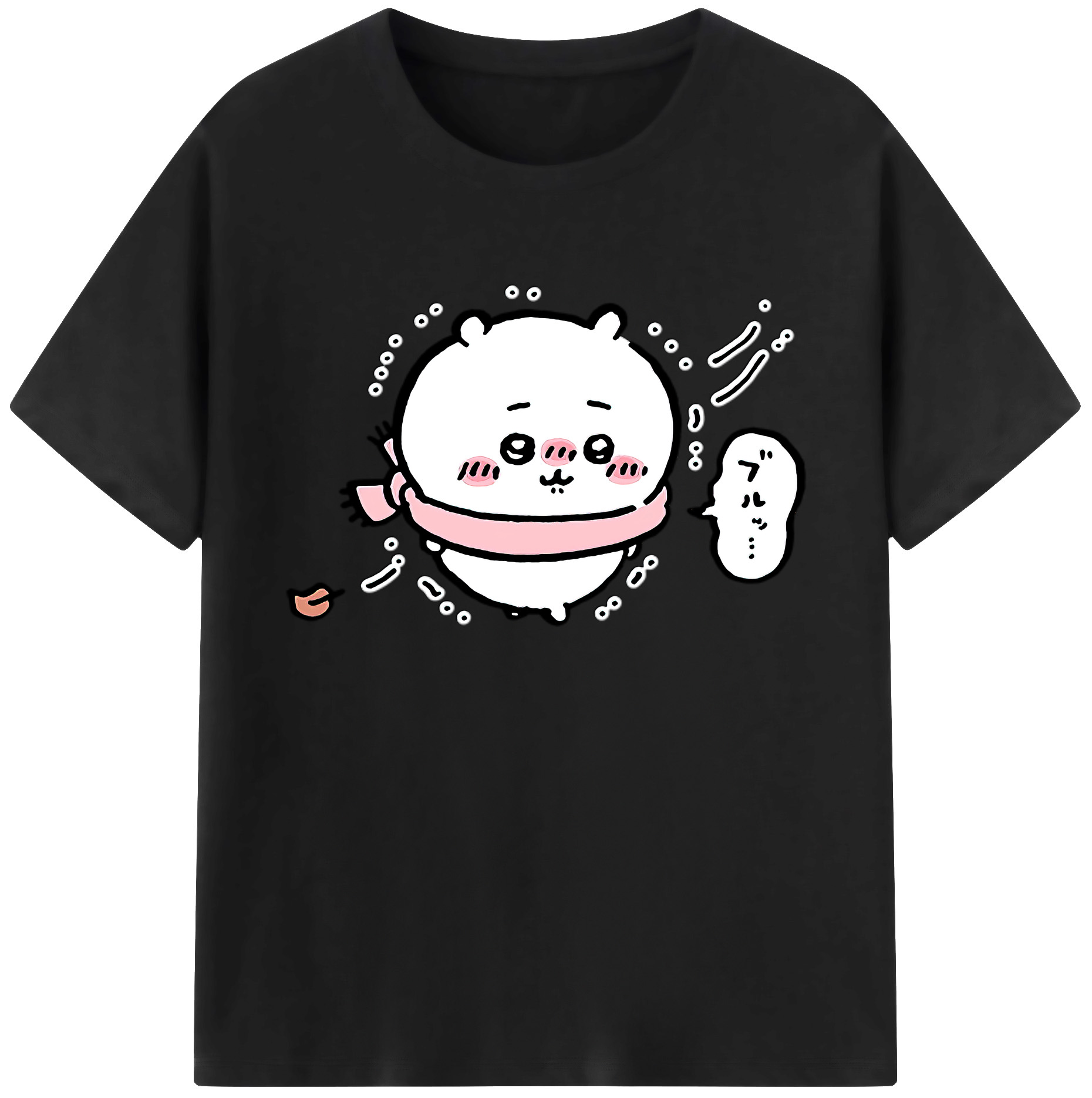 （画像用） ちいかわ ちいかわ Chii-kawa chiikawa 綿100％ メンズ半袖Tシャツ｜肌触りやわらか＆通気性