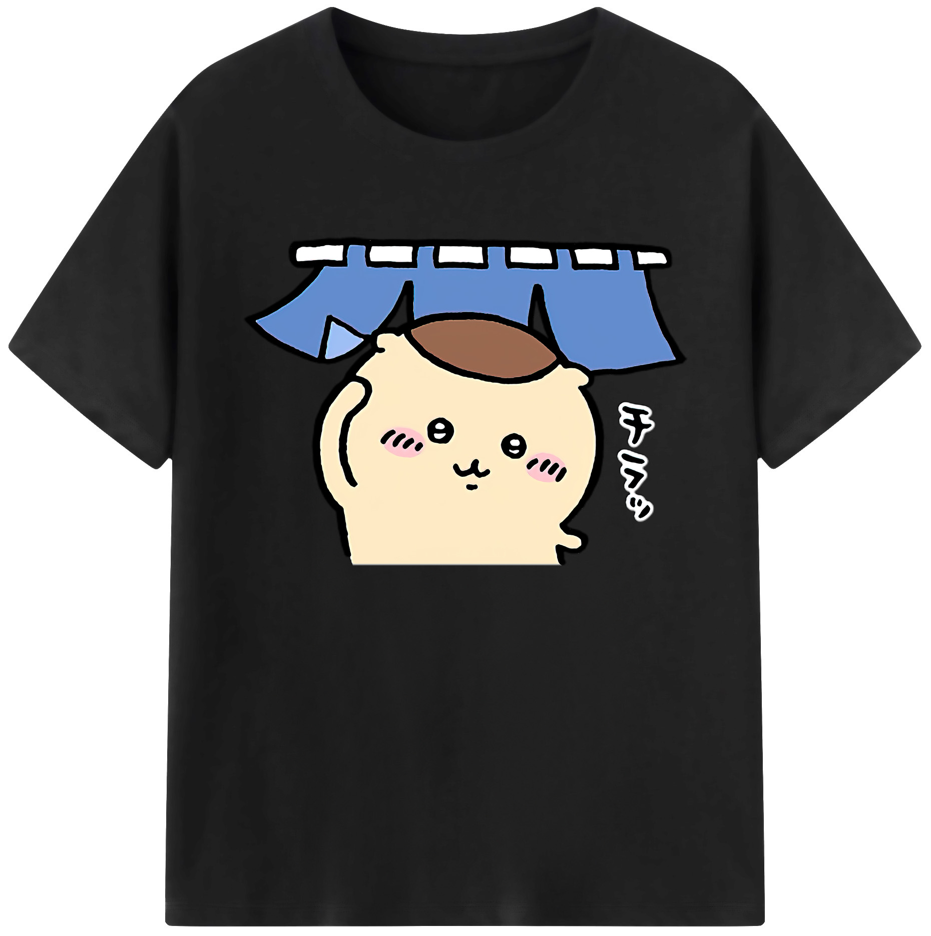 （画像用） ちいかわ くりまんじゅう Chii-kawa kuri manjū 綿100％ メンズ半袖Tシャツ｜肌触りやわらか＆通気性