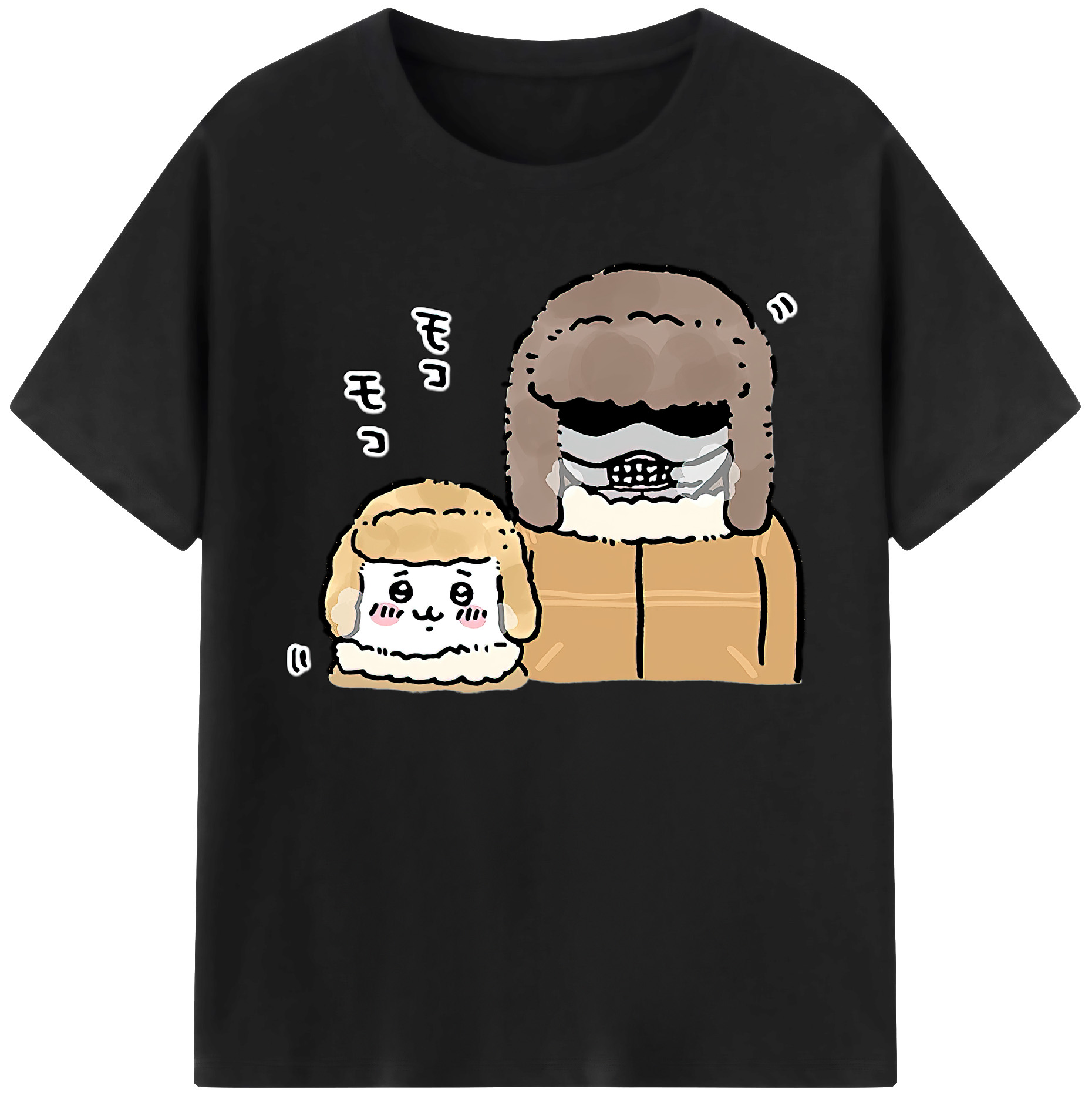（画像用） ちいかわ 労働の鎧さん Chii-kawa Mr. Armor of Labor 綿100％ メンズ半袖Tシャツ｜肌触りやわらか＆通気性