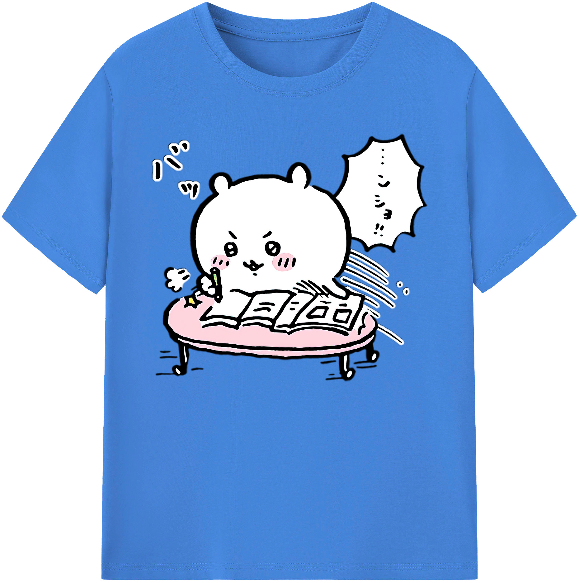 （画像用） ちいかわ ちいかわ Chii-kawa chiikawa 綿100％ メンズ半袖Tシャツ｜肌触りやわらか＆通気性