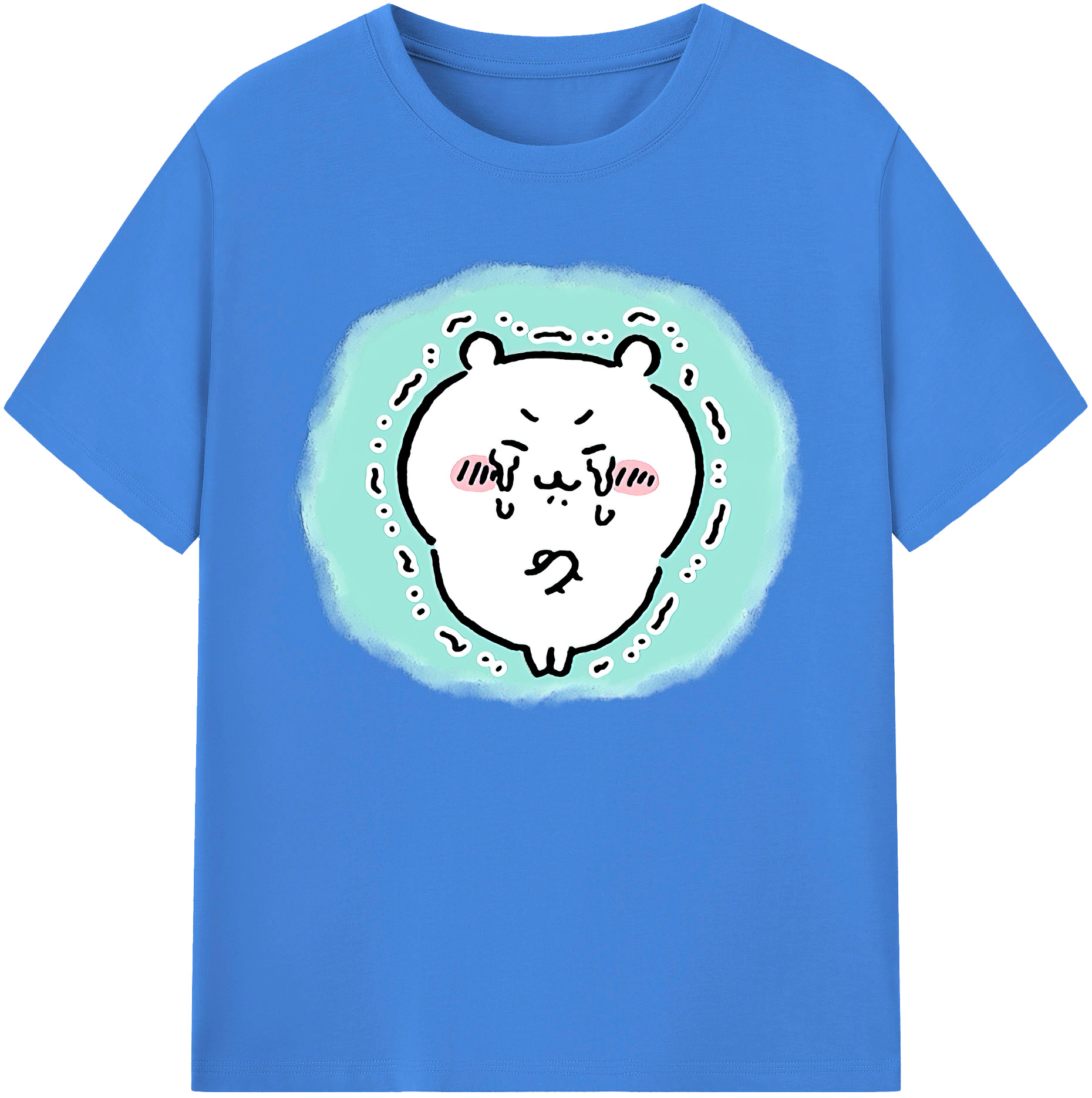（画像用） ちいかわ ちいかわ Chii-kawa chiikawa 綿100％ メンズ半袖Tシャツ｜肌触りやわらか＆通気性