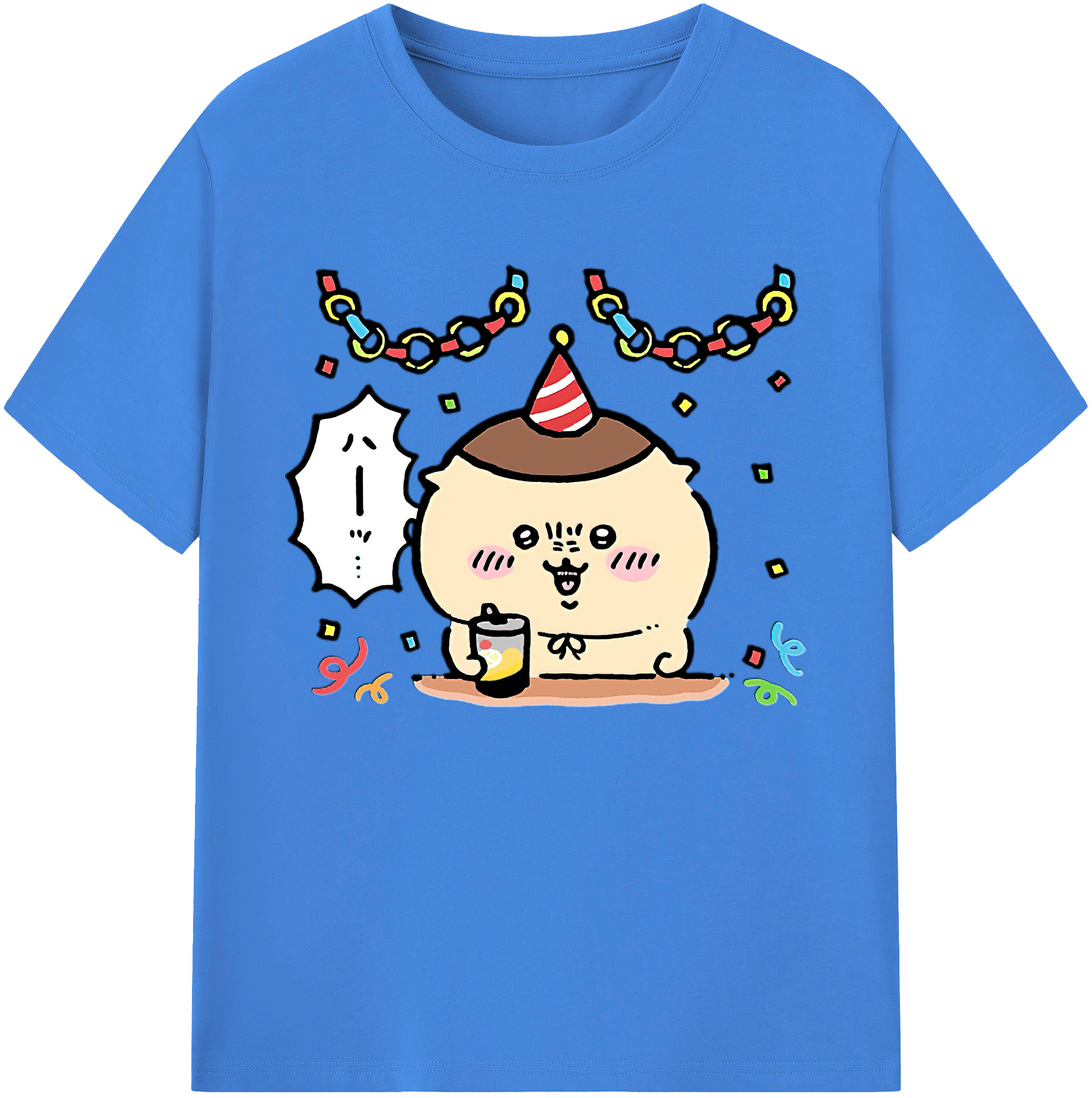 （画像用） ちいかわ くりまんじゅう Chii-kawa kuri manjū 綿100％ メンズ半袖Tシャツ｜肌触りやわらか＆通気性