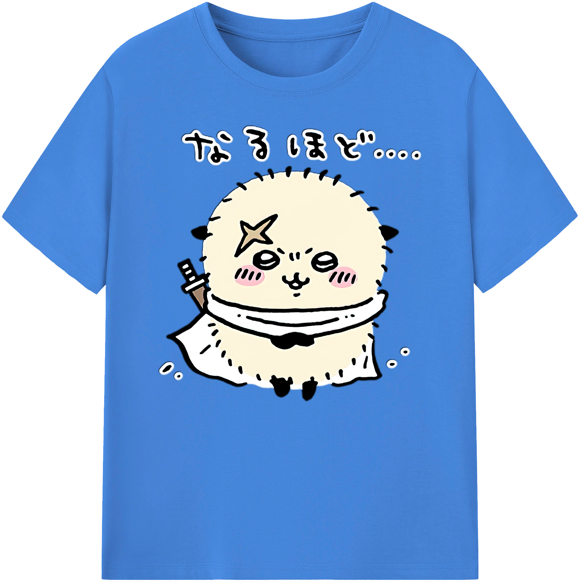（画像用） ちいかわ ラッコ Chii-kawa Sea otter 綿100％ メンズ半袖Tシャツ｜肌触りやわらか＆通気性