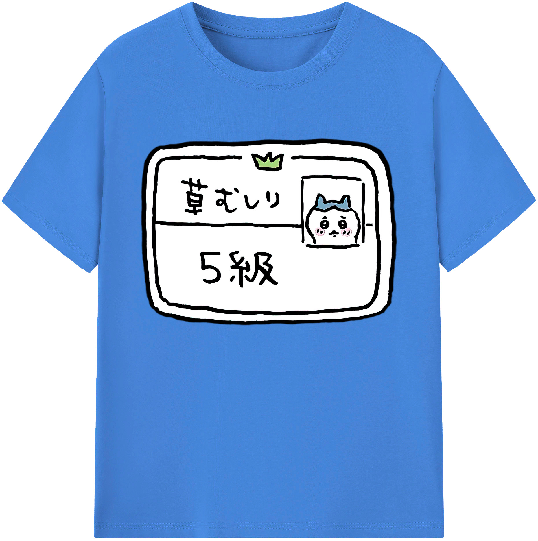 （画像用） ちいかわ ハチワレ Chii-kawa hachiware 綿100％ メンズ半袖Tシャツ｜肌触りやわらか＆通気性