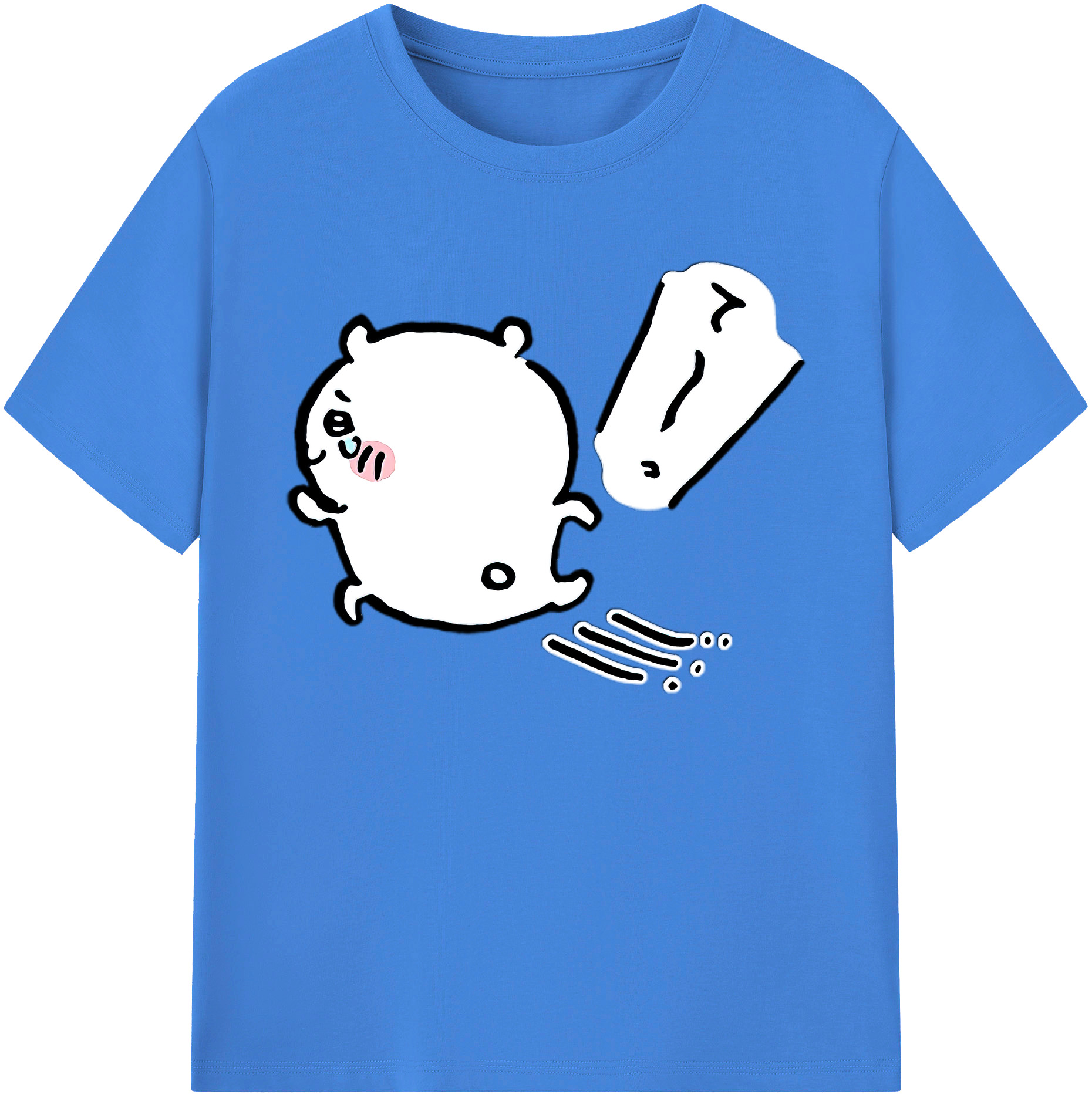 （画像用） ちいかわ ちいかわ Chii-kawa chiikawa 綿100％ メンズ半袖Tシャツ｜肌触りやわらか＆通気性