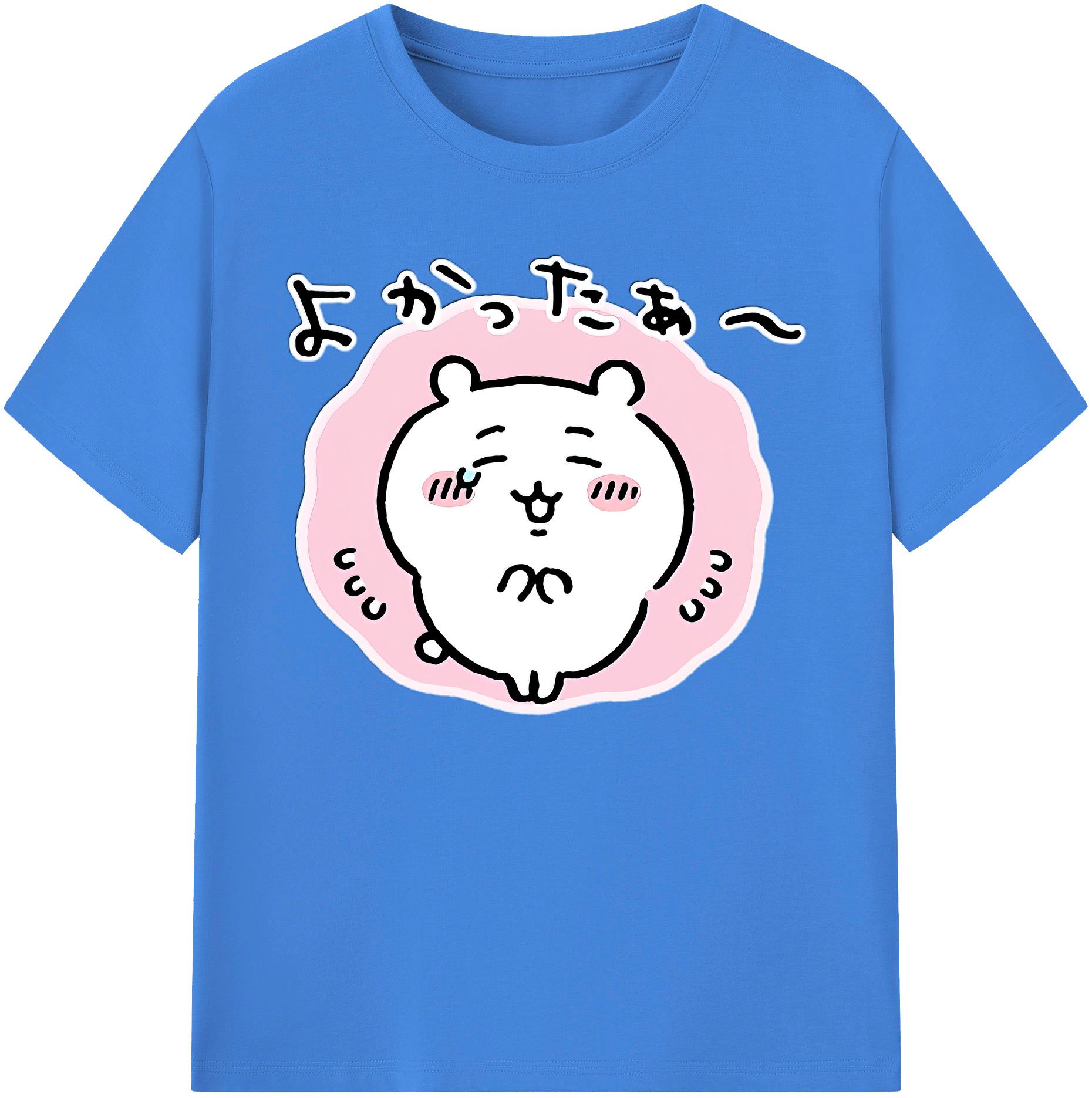（画像用） ちいかわ ちいかわ Chii-kawa chiikawa 綿100％ メンズ半袖Tシャツ｜肌触りやわらか＆通気性