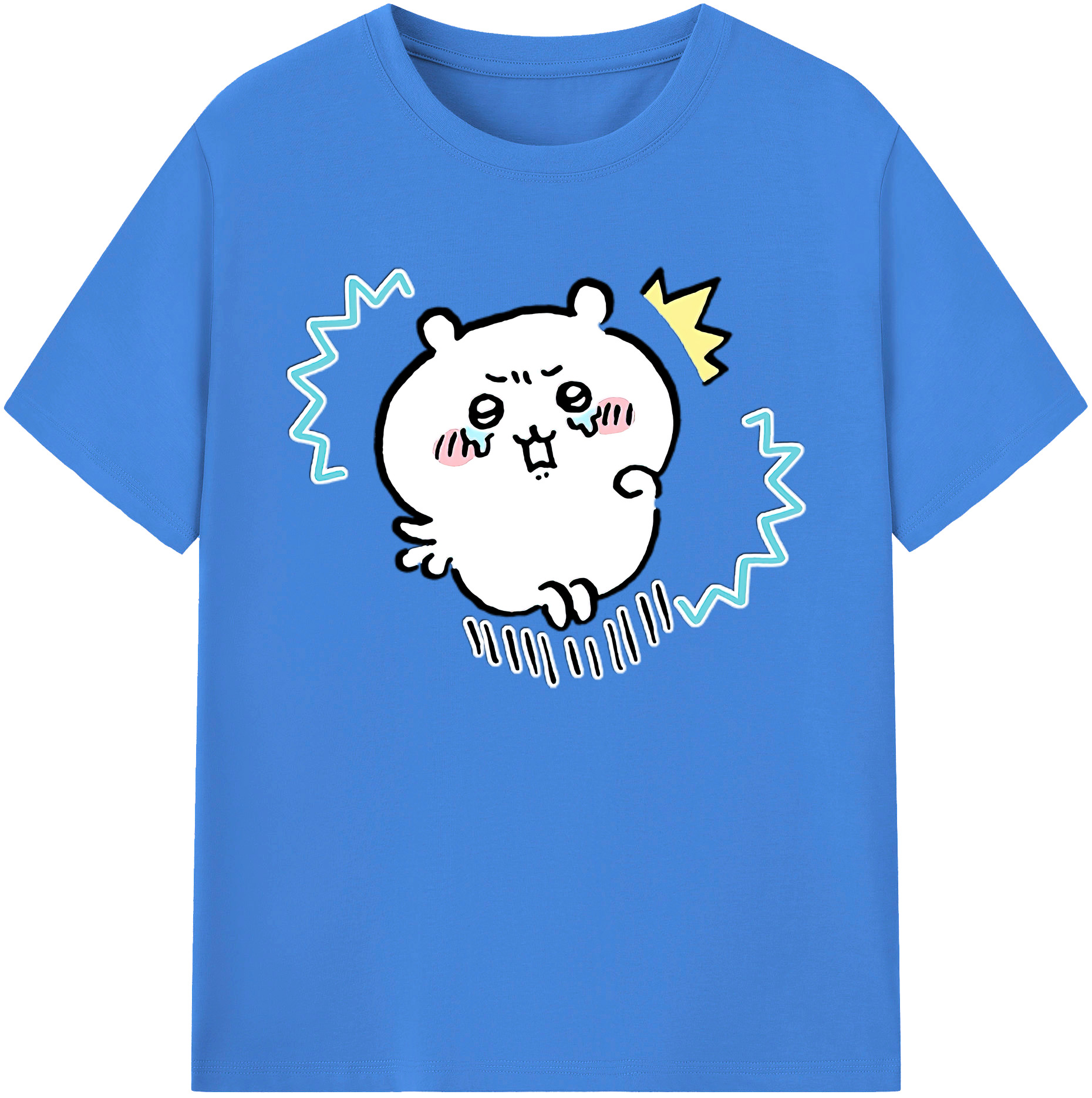 （画像用） ちいかわ ちいかわ Chii-kawa chiikawa 綿100％ メンズ半袖Tシャツ｜肌触りやわらか＆通気性