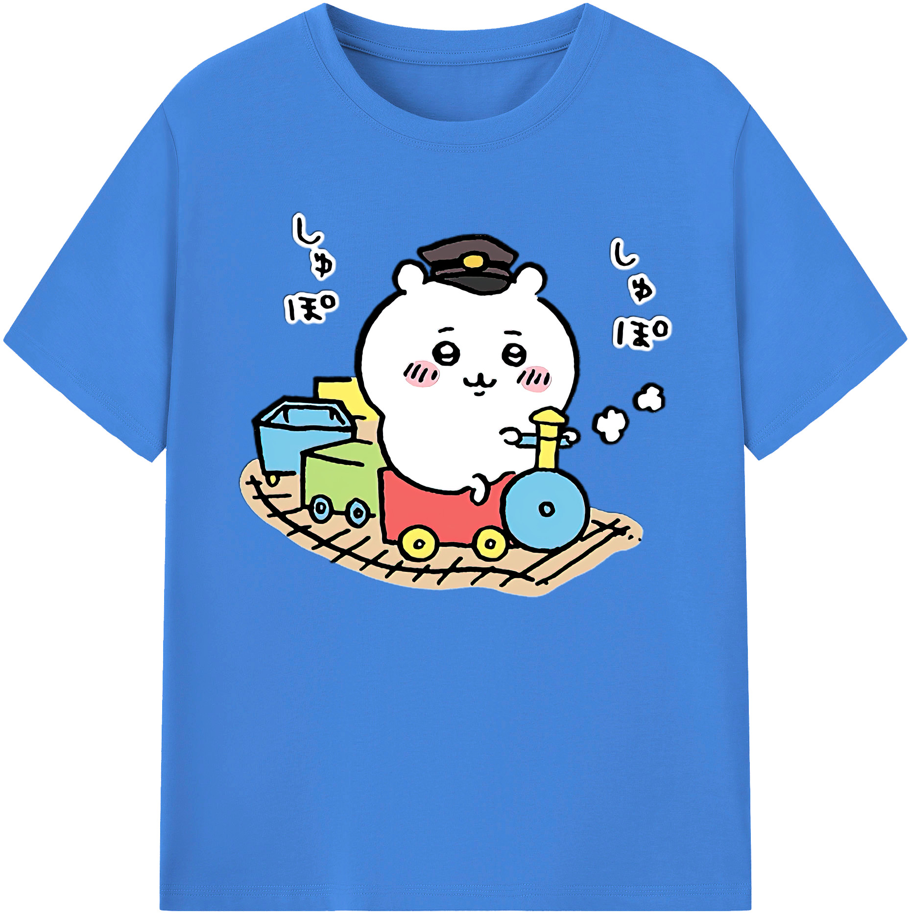 （画像用） ちいかわ ちいかわ Chii-kawa chiikawa 綿100％ メンズ半袖Tシャツ｜肌触りやわらか＆通気性