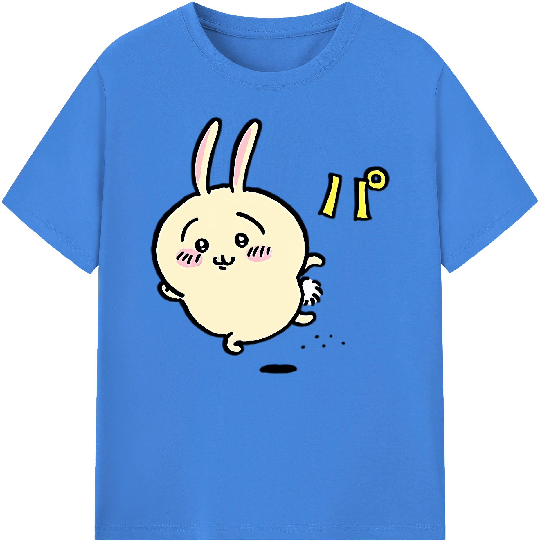 （画像用） ちいかわ うさぎ Chii-kawa usagi 綿100％ メンズ半袖Tシャツ｜肌触りやわらか＆通気性