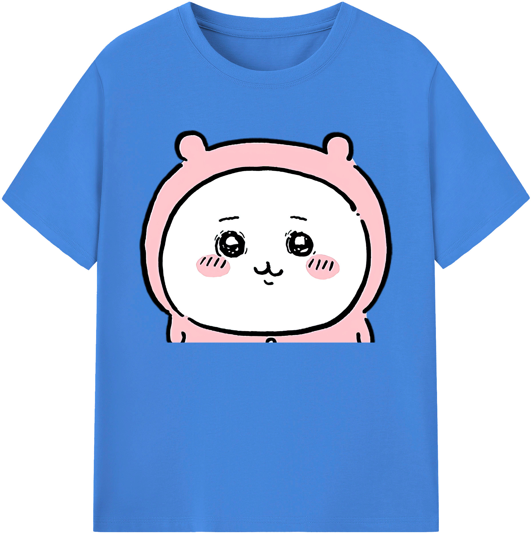 （画像用） ちいかわ ちいかわ Chii-kawa chiikawa 綿100％ メンズ半袖Tシャツ｜肌触りやわらか＆通気性
