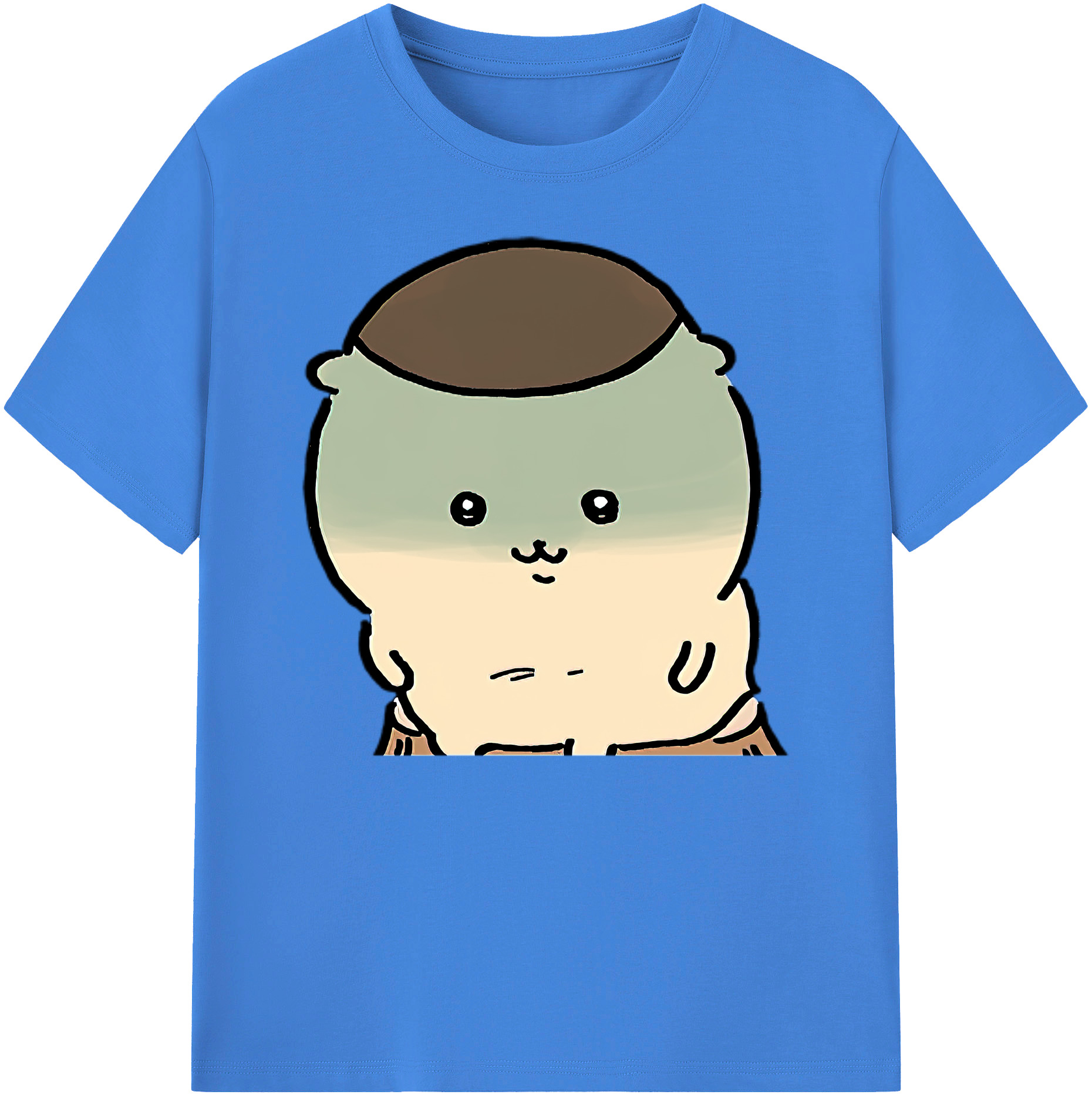 （画像用） ちいかわ くりまんじゅう Chii-kawa kuri manjū 綿100％ メンズ半袖Tシャツ｜肌触りやわらか＆通気性