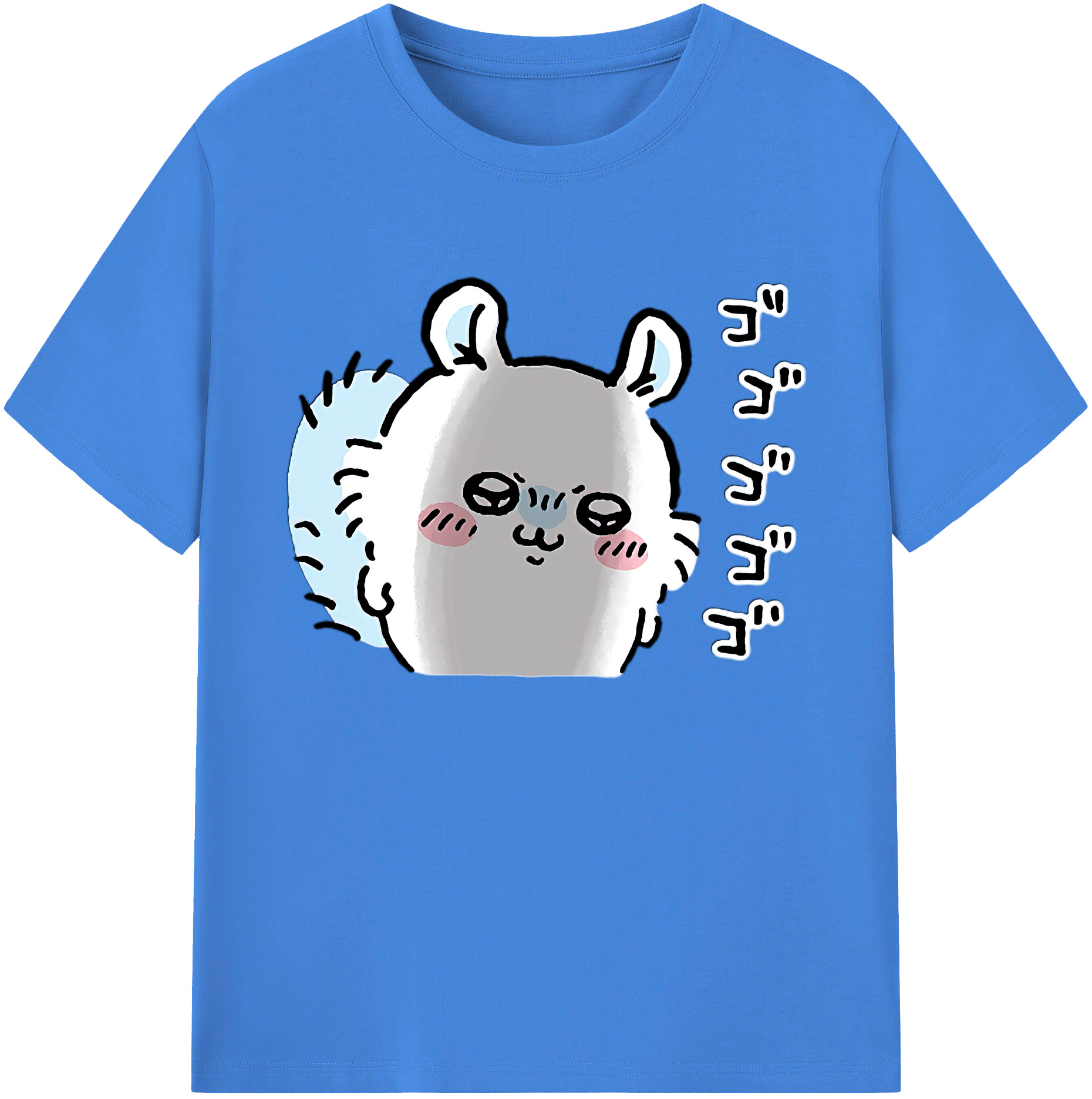（画像用） ちいかわ モモンガ Chii-kawa Momonga 綿100％ メンズ半袖Tシャツ｜肌触りやわらか＆通気性