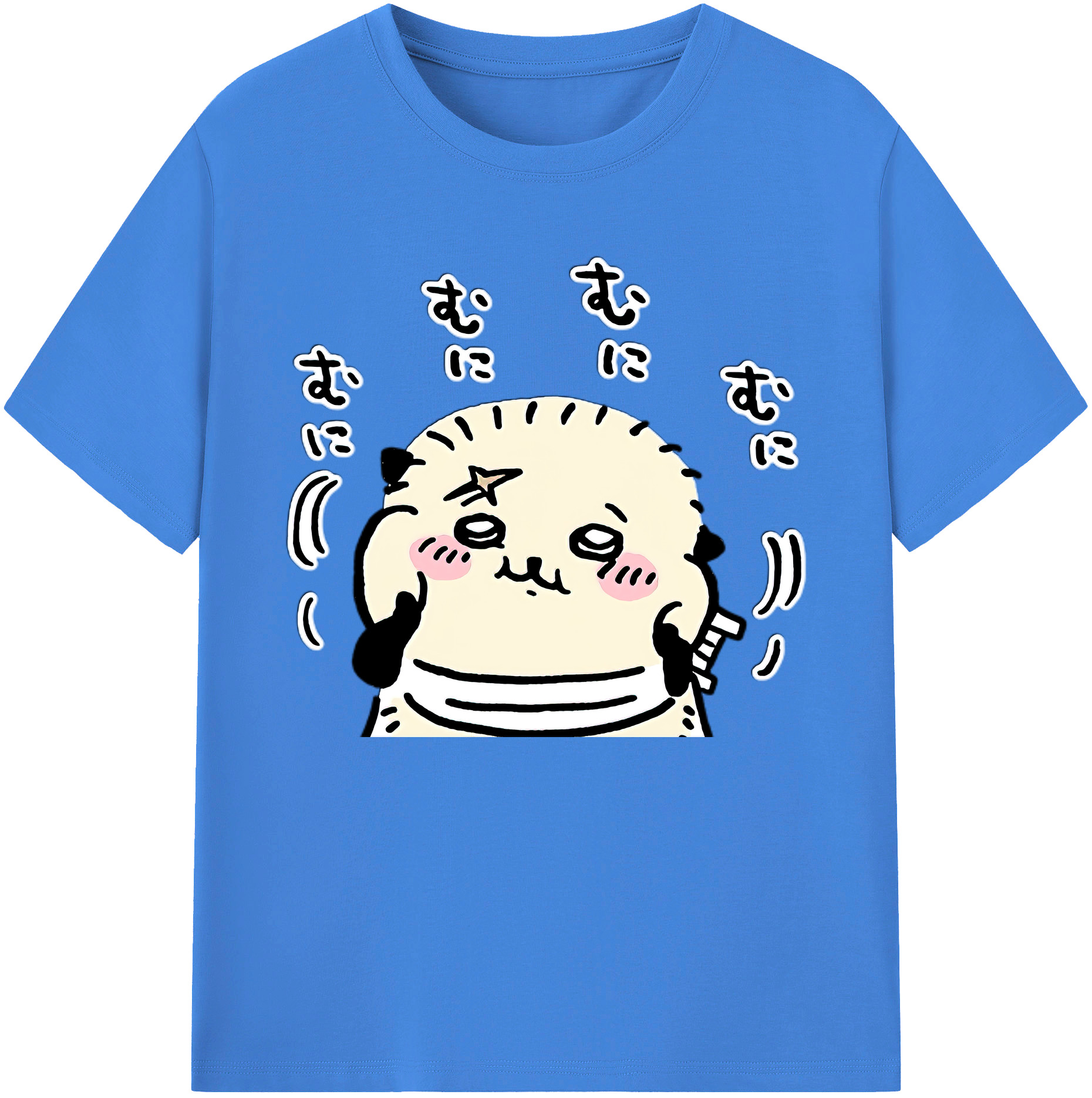 （画像用） ちいかわ ラッコ Chii-kawa Sea otter 綿100％ メンズ半袖Tシャツ｜肌触りやわらか＆通気性