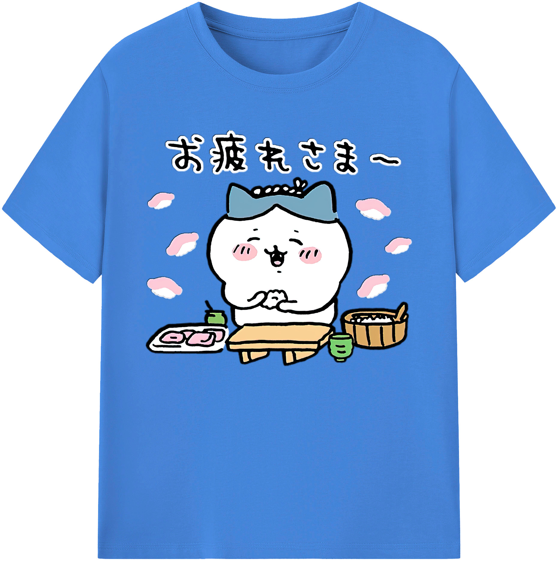 （画像用） ちいかわ ハチワレ Chii-kawa hachiware 綿100％ メンズ半袖Tシャツ｜肌触りやわらか＆通気性