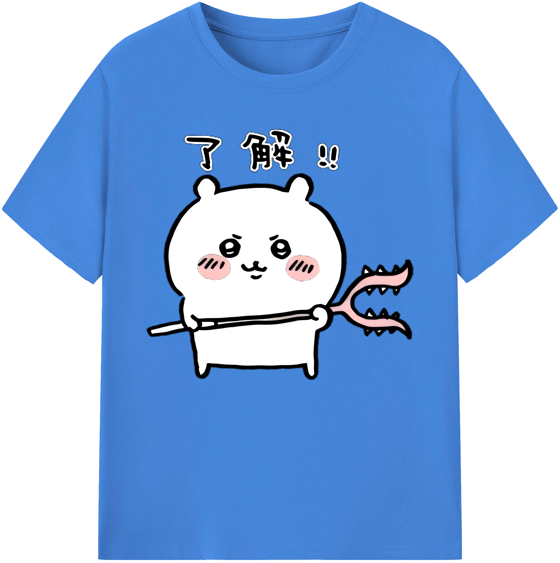 （画像用） ちいかわ ちいかわ Chii-kawa chiikawa 綿100％ メンズ半袖Tシャツ｜肌触りやわらか＆通気性
