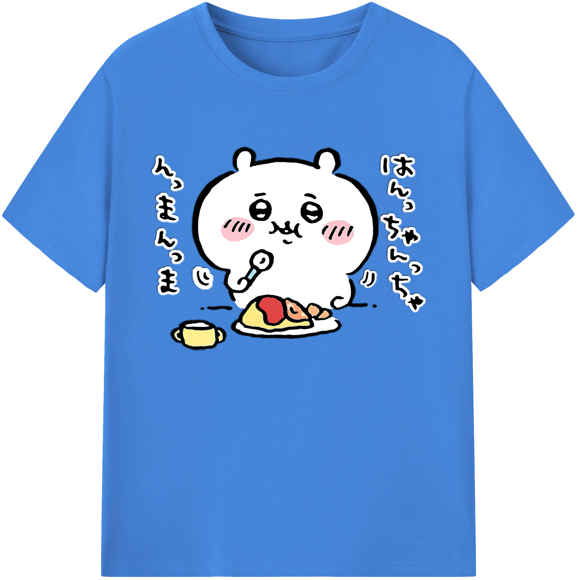 （画像用） ちいかわ ちいかわ Chii-kawa chiikawa 綿100％ メンズ半袖Tシャツ｜肌触りやわらか＆通気性