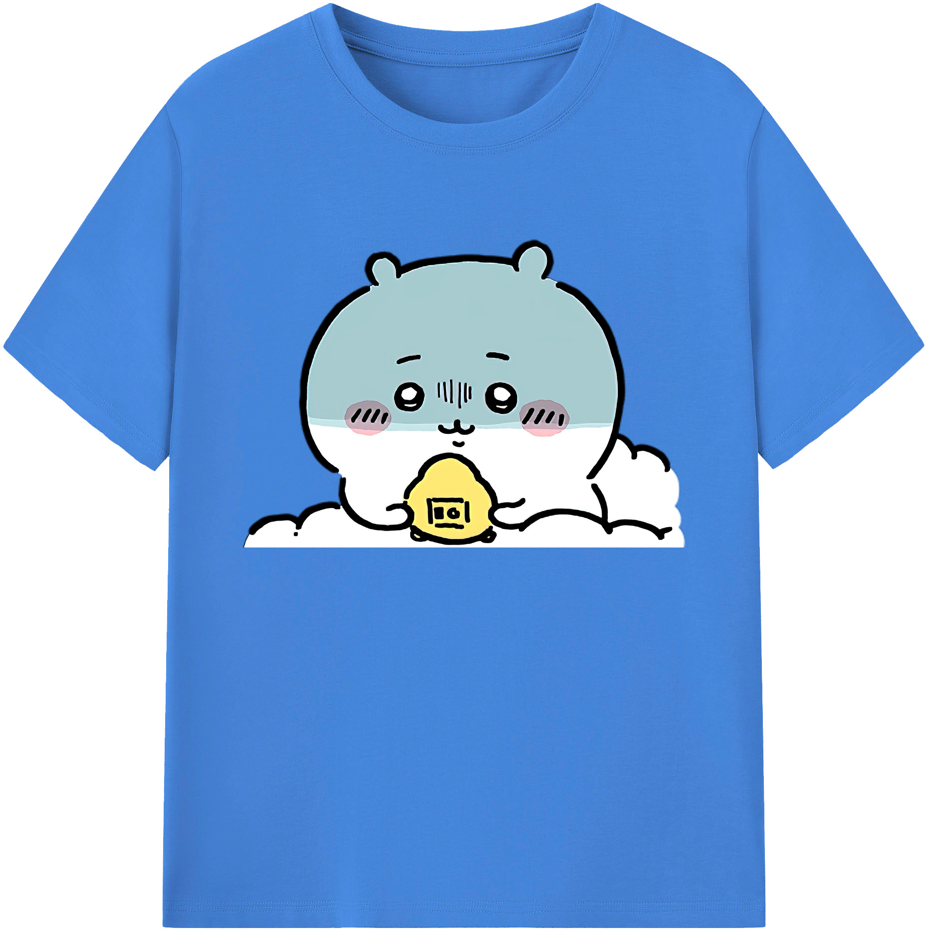 （画像用） ちいかわ ちいかわ Chii-kawa chiikawa 綿100％ メンズ半袖Tシャツ｜肌触りやわらか＆通気性