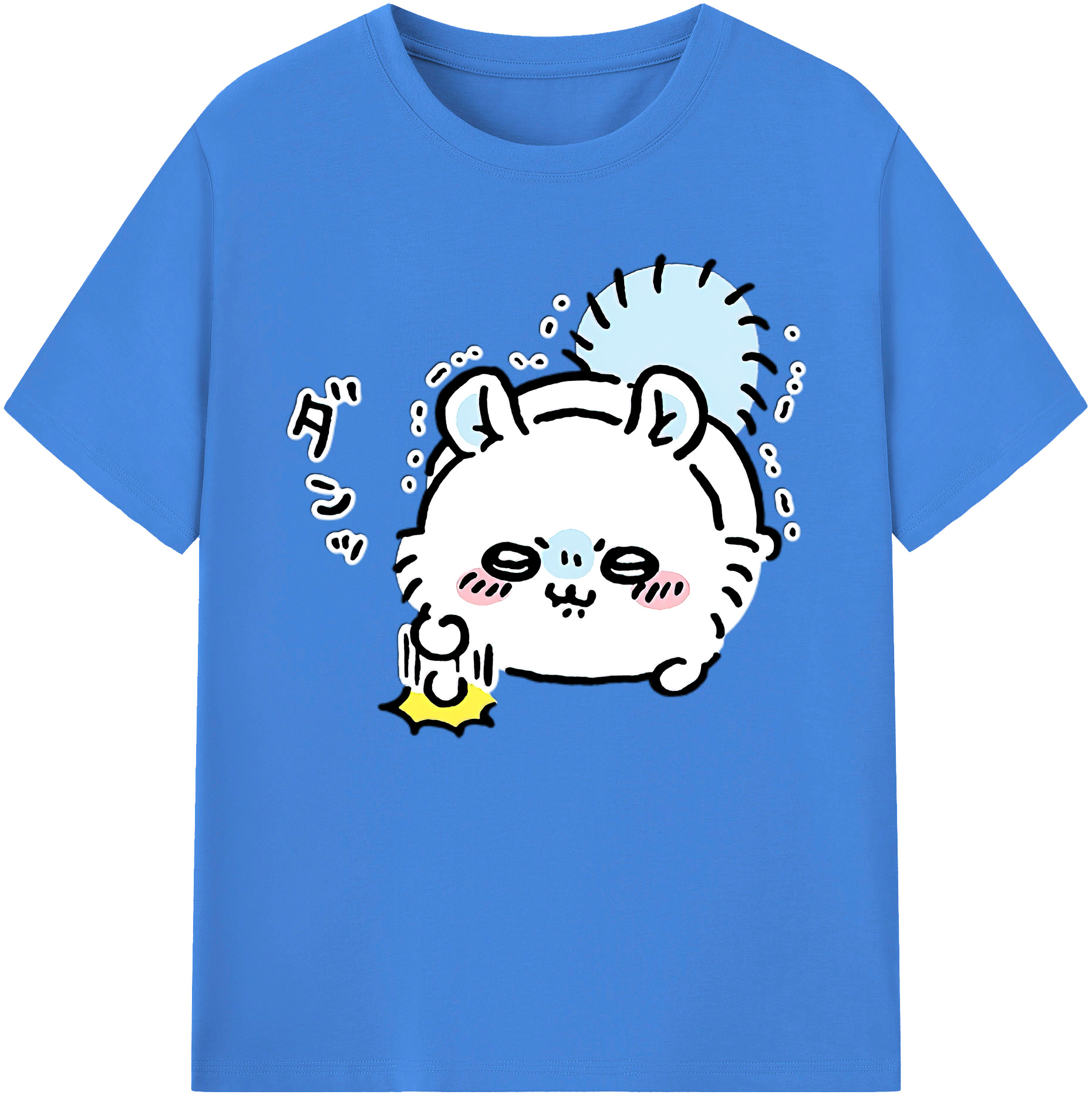 （画像用） ちいかわ モモンガ Chii-kawa Momonga 綿100％ メンズ半袖Tシャツ｜肌触りやわらか＆通気性