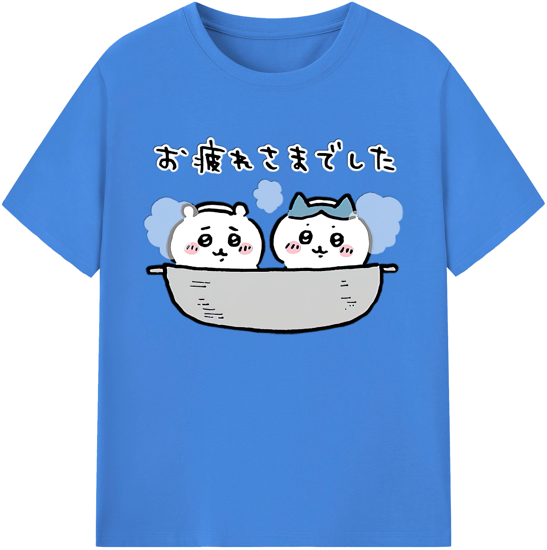 （画像用） ちいかわ ハチワレ Chii-kawa hachiware 綿100％ メンズ半袖Tシャツ｜肌触りやわらか＆通気性