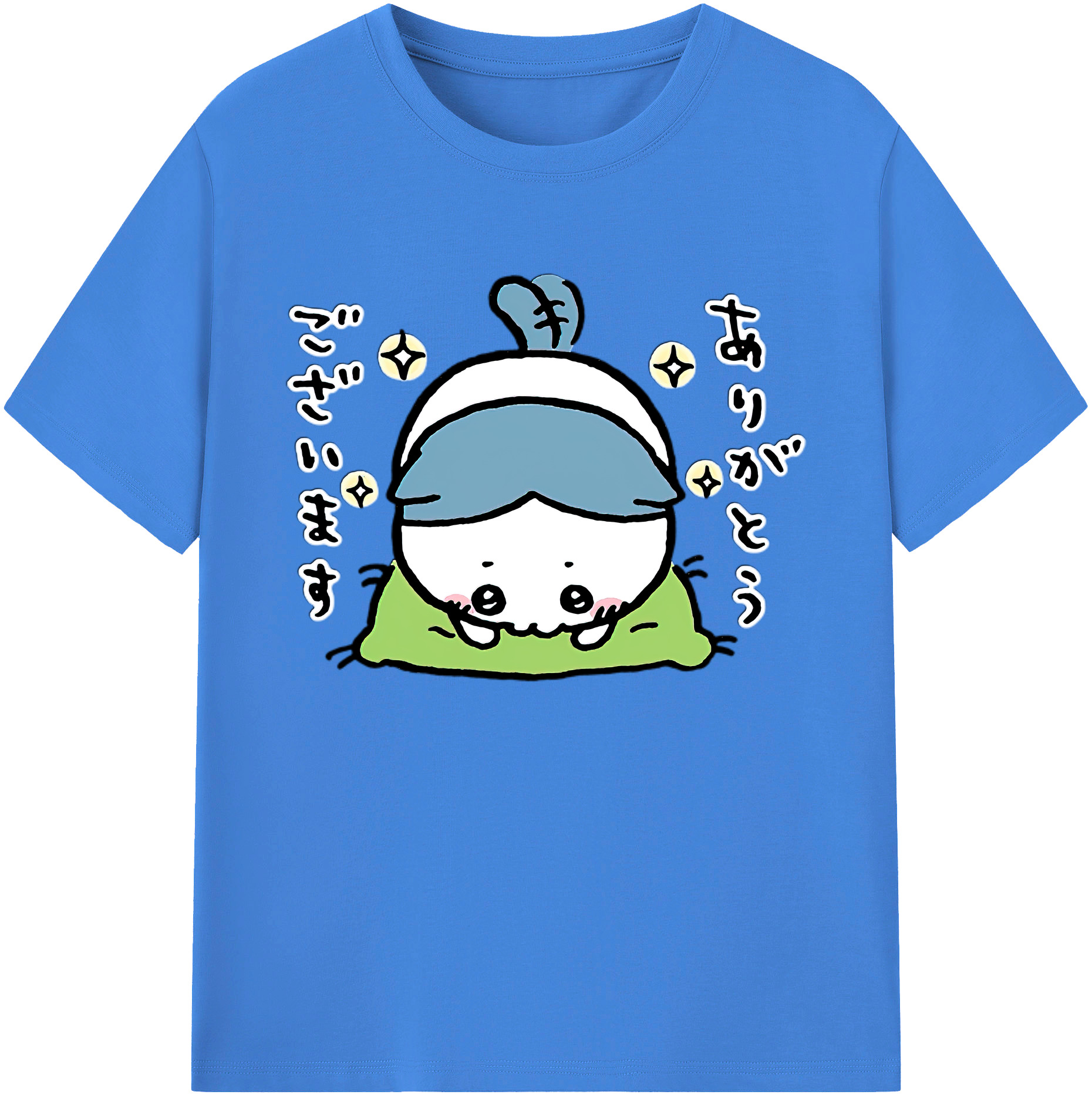 （画像用） ちいかわ ハチワレ Chii-kawa hachiware 綿100％ メンズ半袖Tシャツ｜肌触りやわらか＆通気性