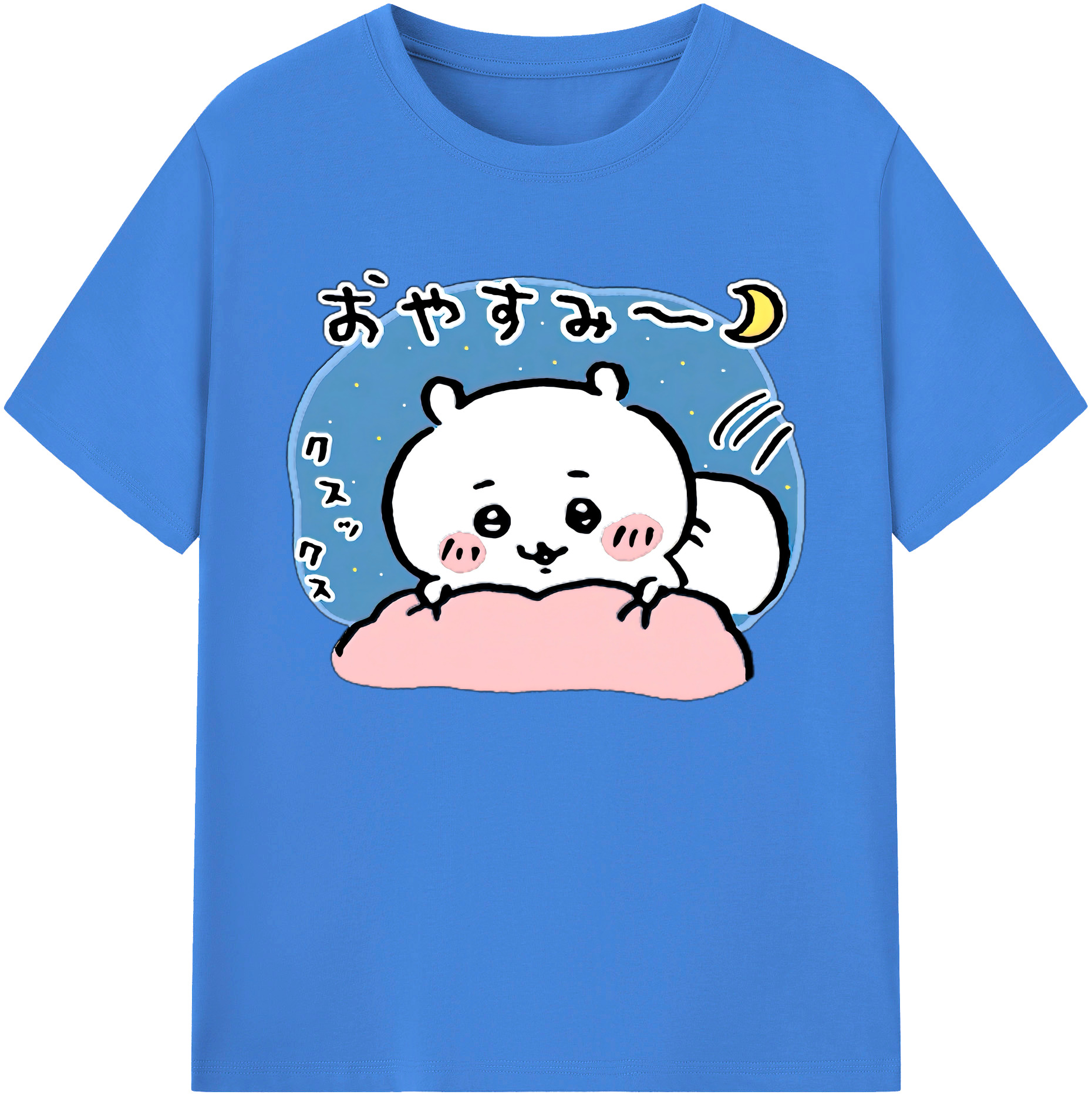 （画像用） ちいかわ ちいかわ Chii-kawa chiikawa 綿100％ メンズ半袖Tシャツ｜肌触りやわらか＆通気性