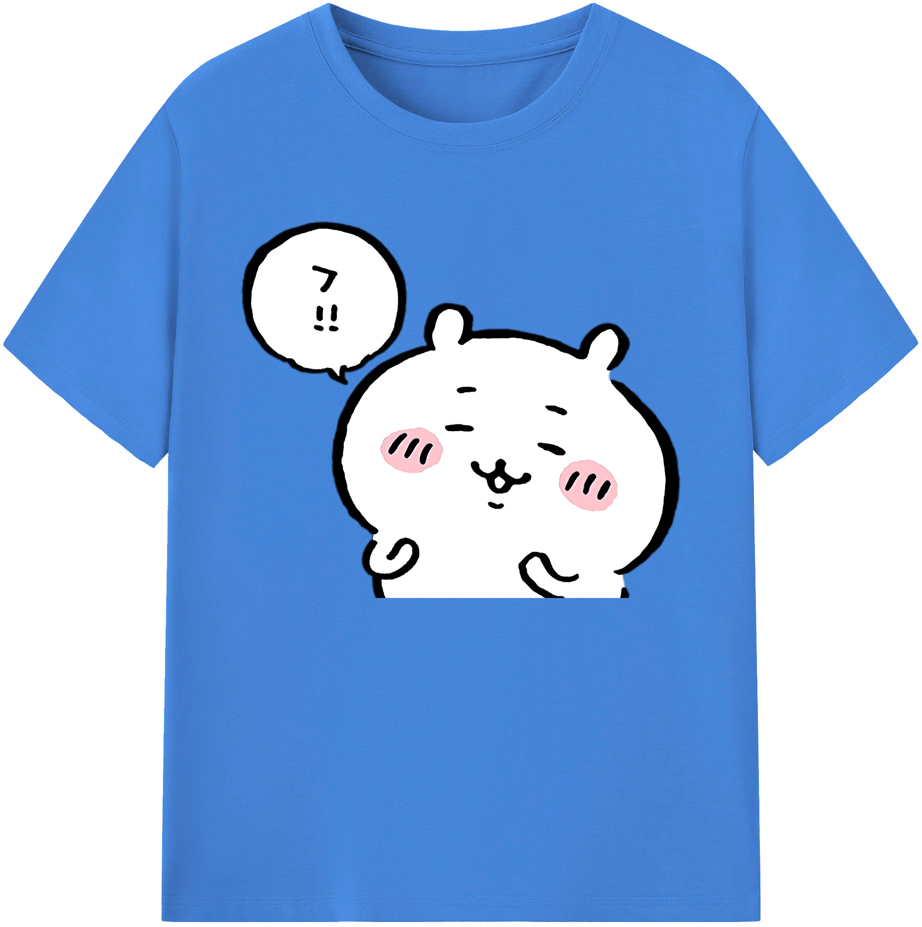 （画像用） ちいかわ ちいかわ Chii-kawa chiikawa 綿100％ メンズ半袖Tシャツ｜肌触りやわらか＆通気性