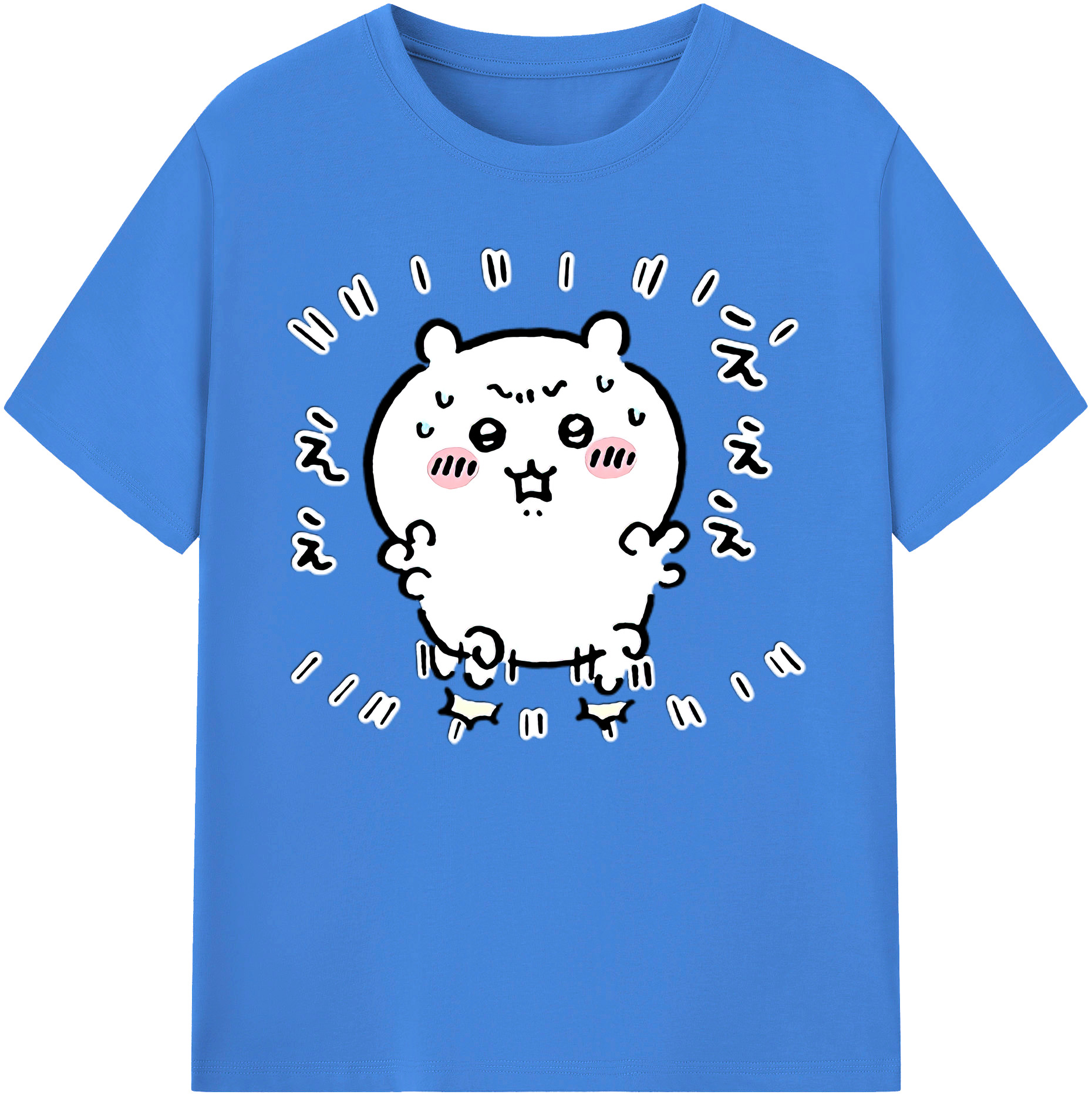 （画像用） ちいかわ ちいかわ Chii-kawa chiikawa 綿100％ メンズ半袖Tシャツ｜肌触りやわらか＆通気性