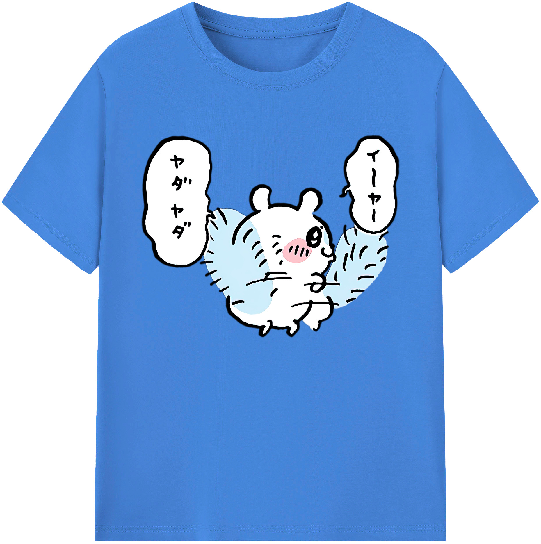 （画像用） ちいかわ モモンガ Chii-kawa Momonga 綿100％ メンズ半袖Tシャツ｜肌触りやわらか＆通気性