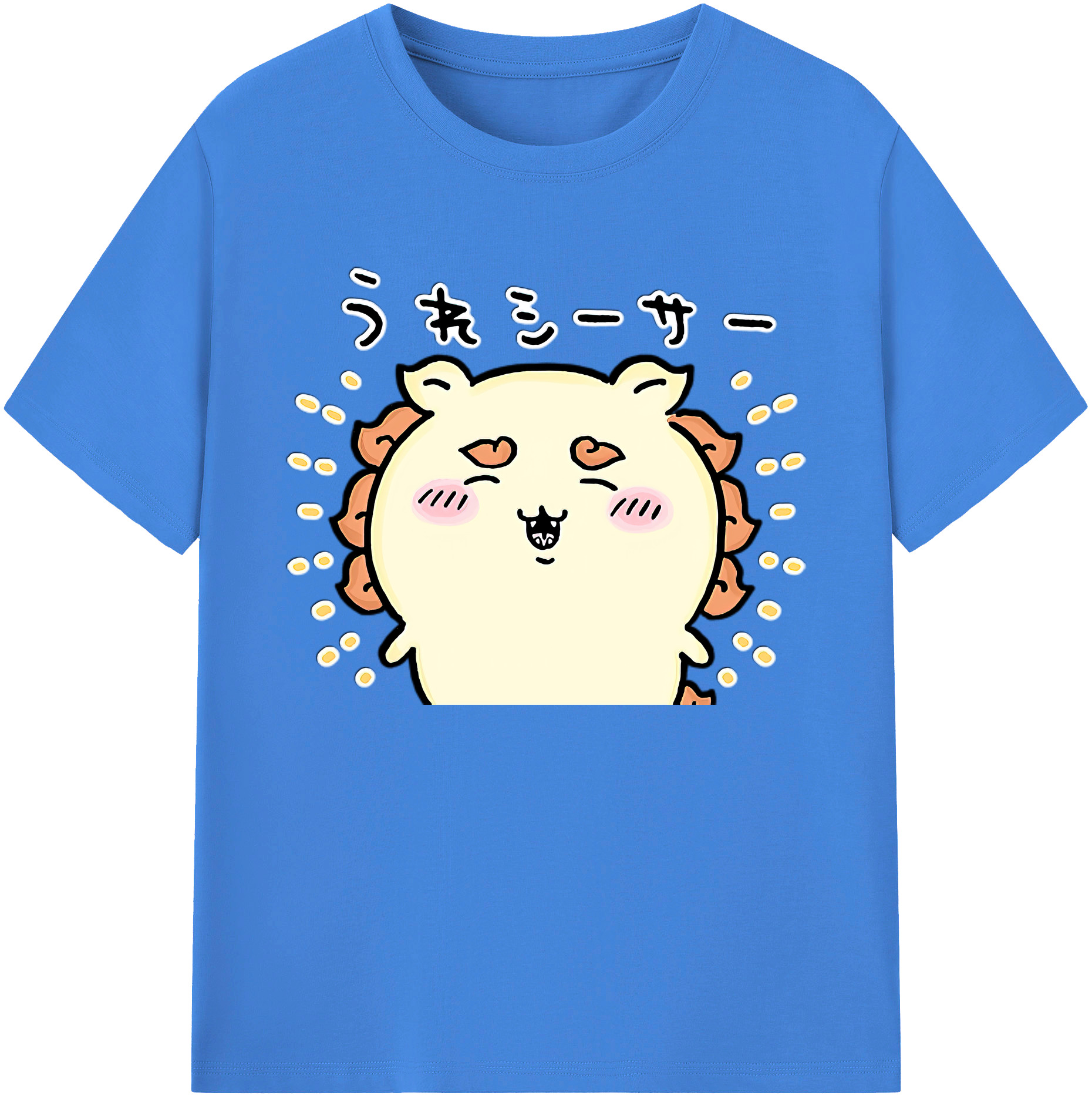 （画像用） ちいかわ シーサー Chii-kawa Shisa 綿100％ メンズ半袖Tシャツ｜肌触りやわらか＆通気性