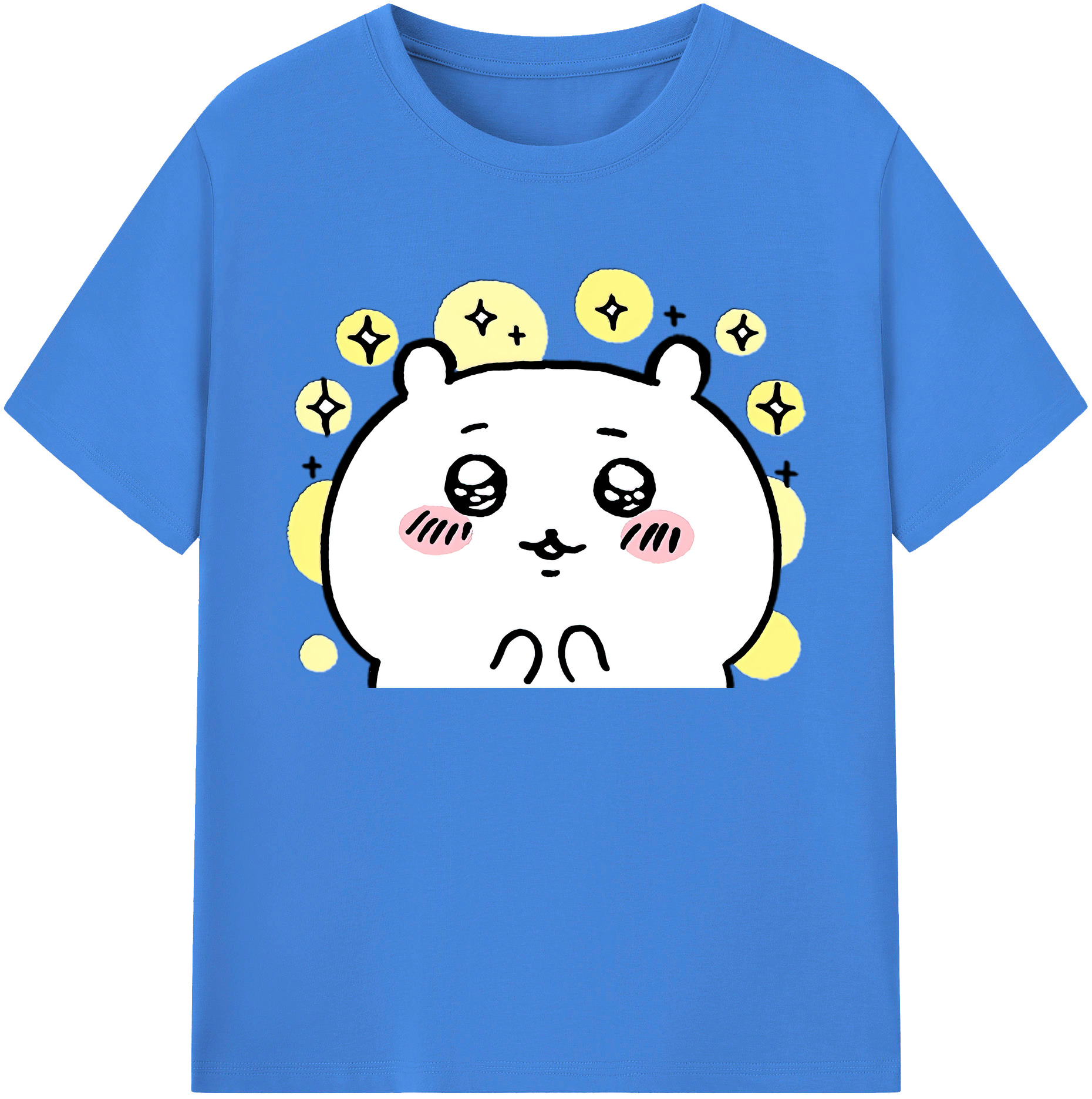 （画像用） ちいかわ ちいかわ Chii-kawa chiikawa 綿100％ メンズ半袖Tシャツ｜肌触りやわらか＆通気性