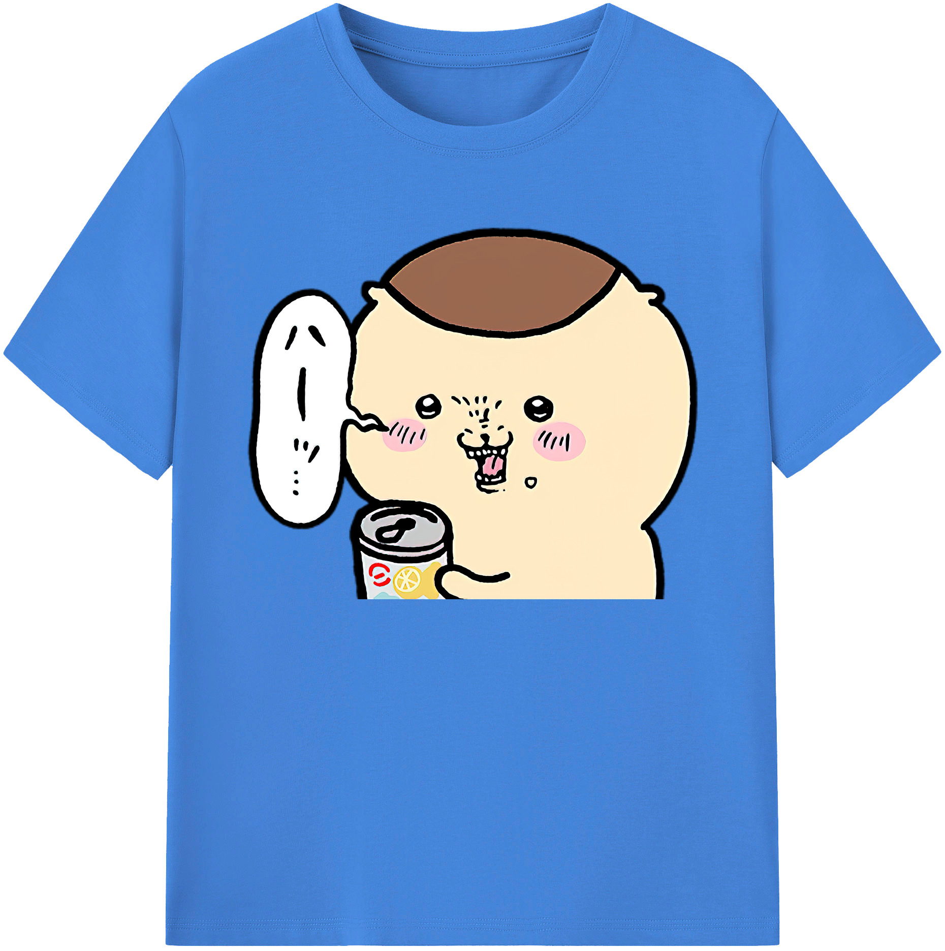 （画像用） ちいかわ くりまんじゅう Chii-kawa kuri manjū 綿100％ メンズ半袖Tシャツ｜肌触りやわらか＆通気性