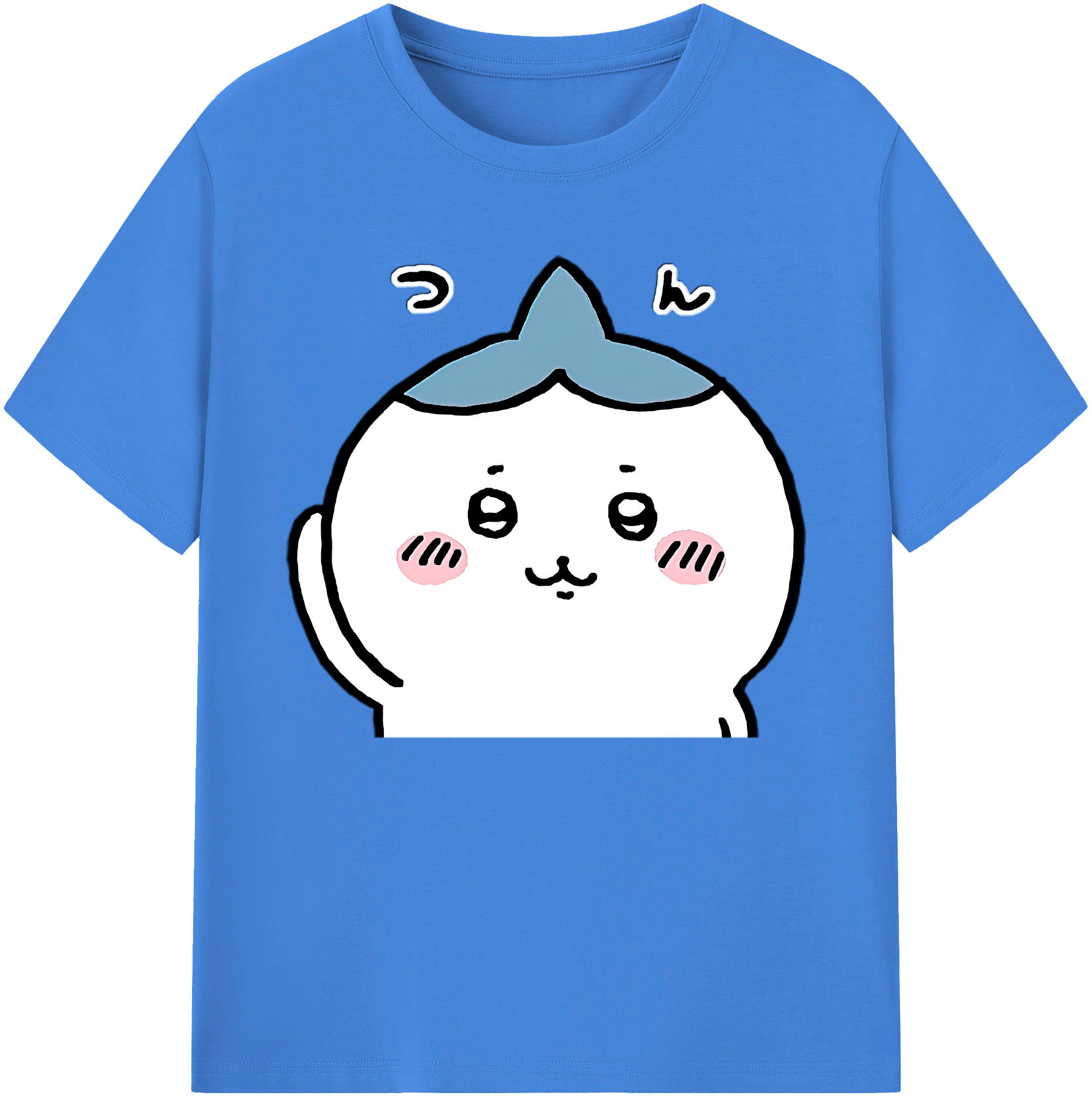（画像用） ちいかわ ハチワレ Chii-kawa hachiware 綿100％ メンズ半袖Tシャツ｜肌触りやわらか＆通気性