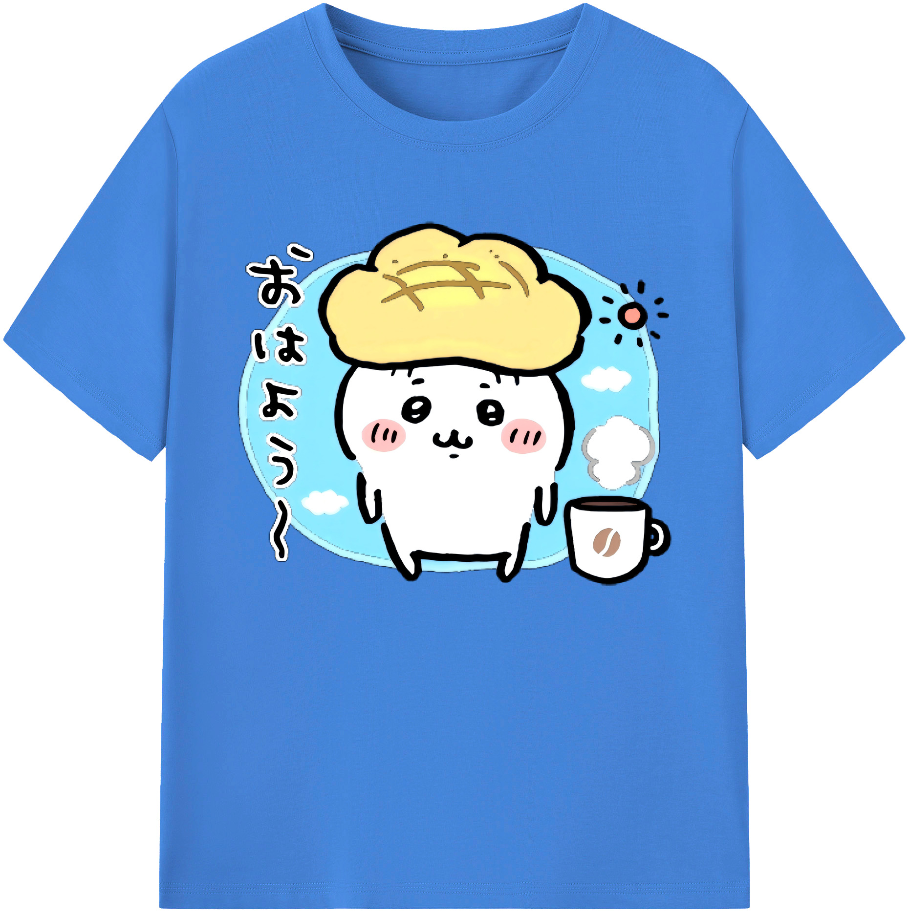 （画像用） ちいかわ ちいかわ Chii-kawa chiikawa 綿100％ メンズ半袖Tシャツ｜肌触りやわらか＆通気性