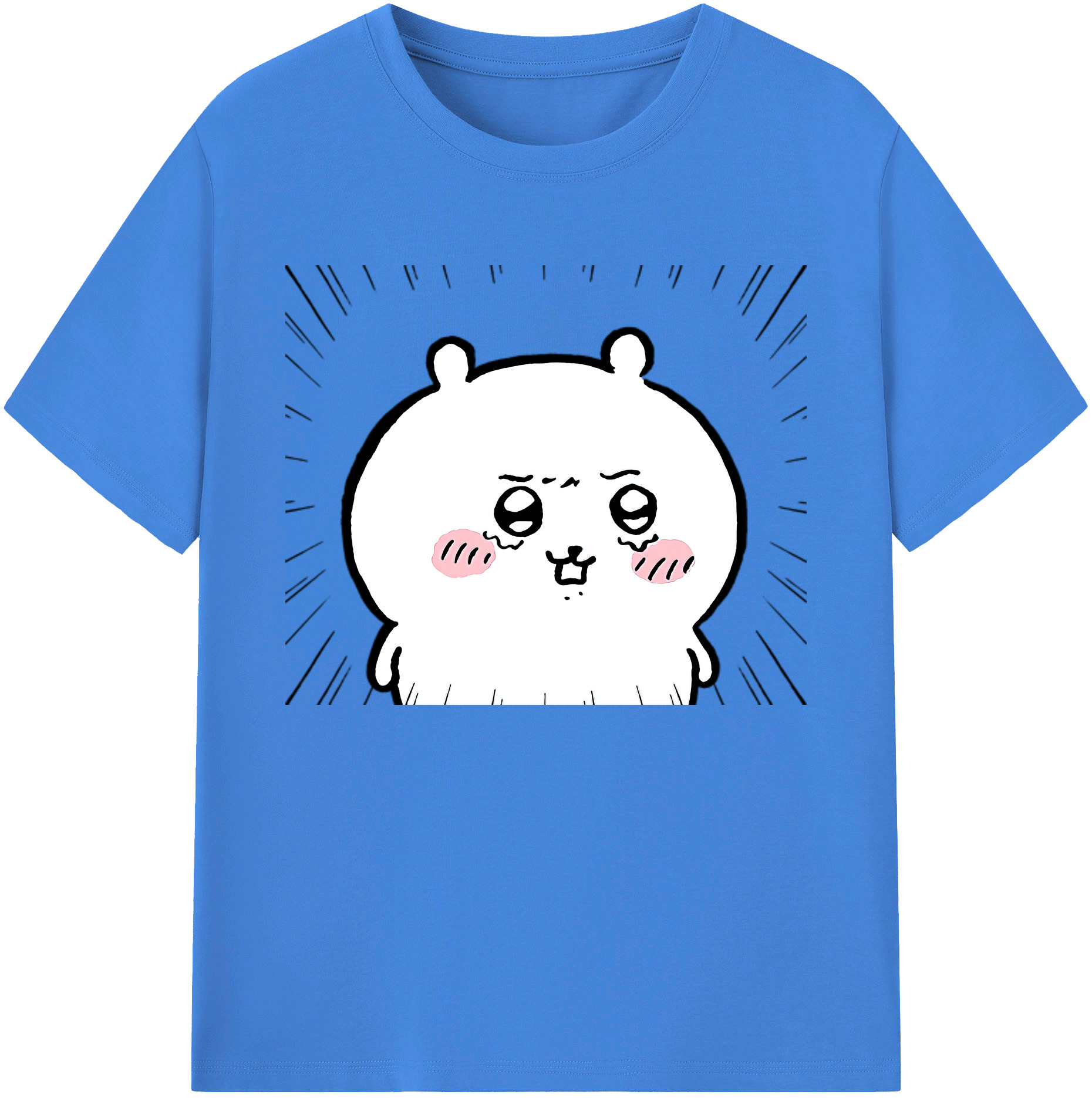 （画像用） ちいかわ ちいかわ Chii-kawa chiikawa 綿100％ メンズ半袖Tシャツ｜肌触りやわらか＆通気性