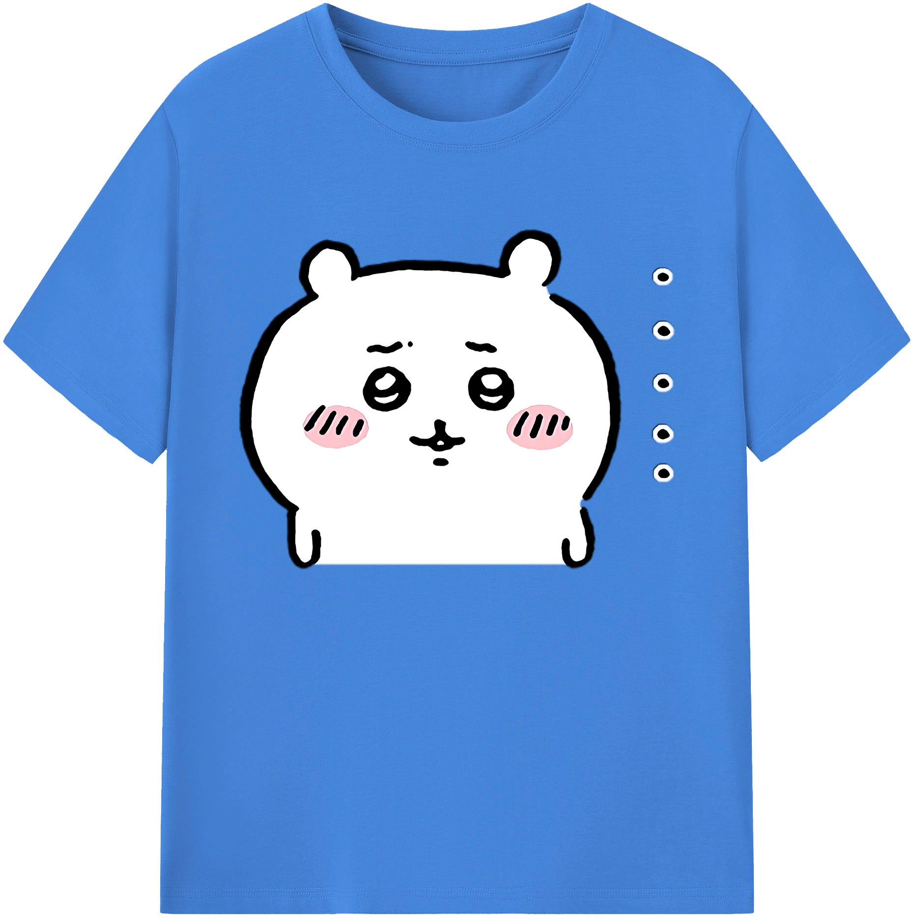 （画像用） ちいかわ ちいかわ Chii-kawa chiikawa 綿100％ メンズ半袖Tシャツ｜肌触りやわらか＆通気性