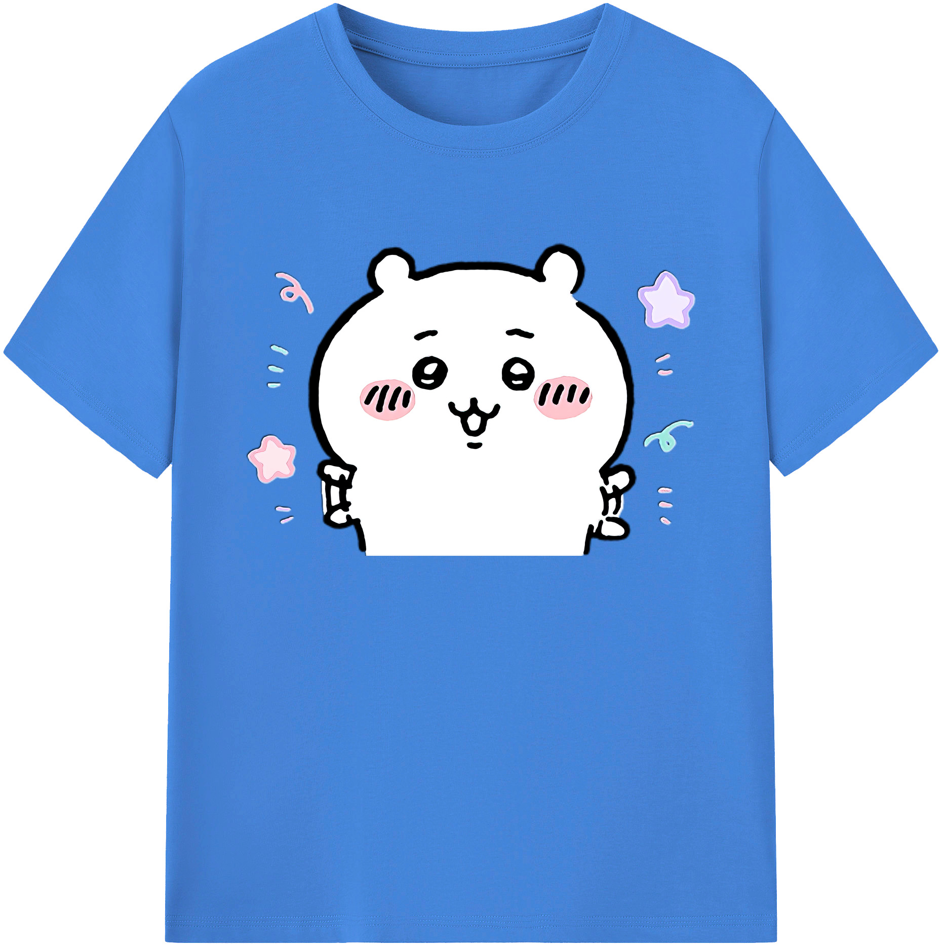 （画像用） ちいかわ ちいかわ Chii-kawa chiikawa 綿100％ メンズ半袖Tシャツ｜肌触りやわらか＆通気性