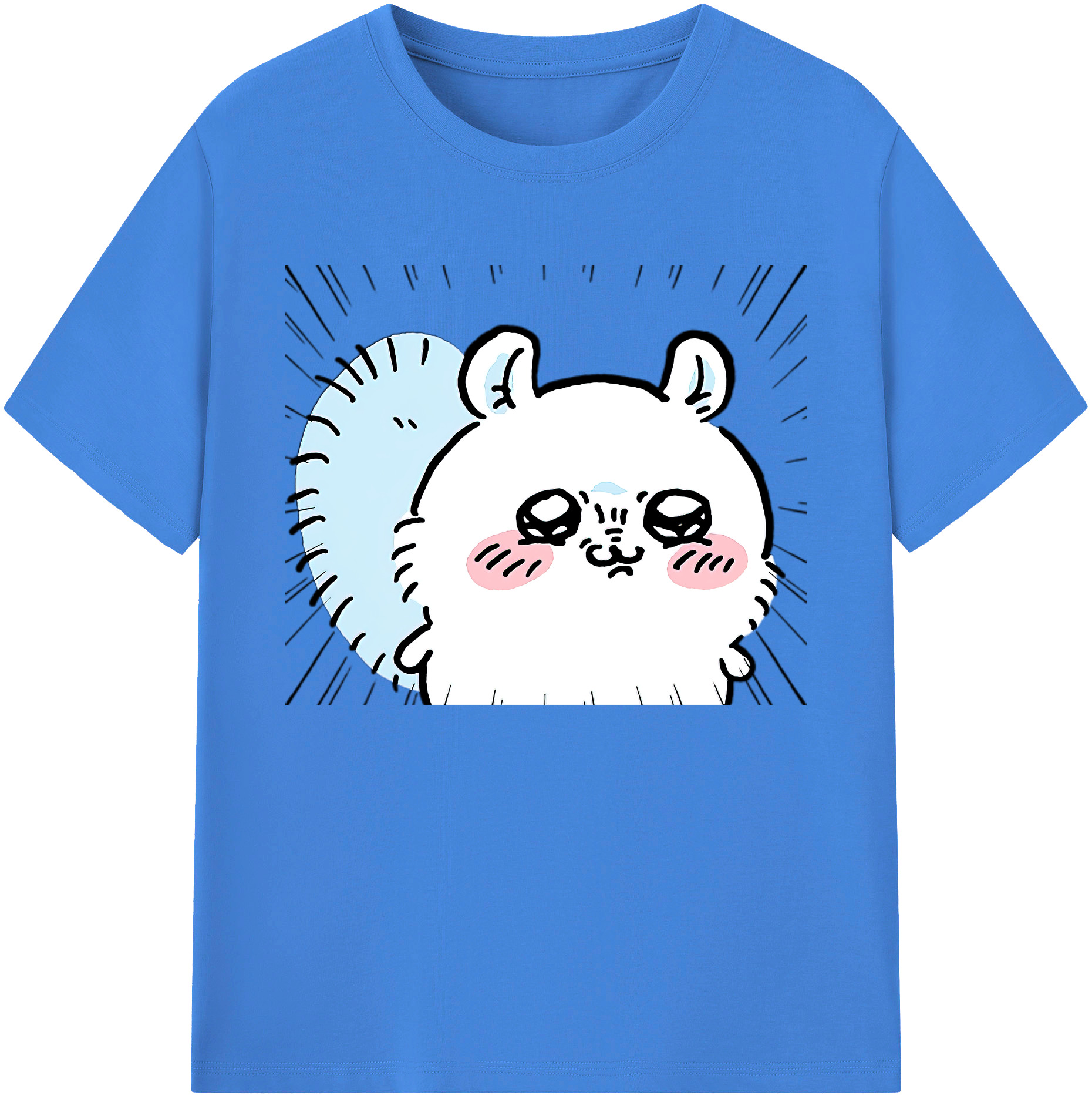 （画像用） ちいかわ モモンガ Chii-kawa Momonga 綿100％ メンズ半袖Tシャツ｜肌触りやわらか＆通気性