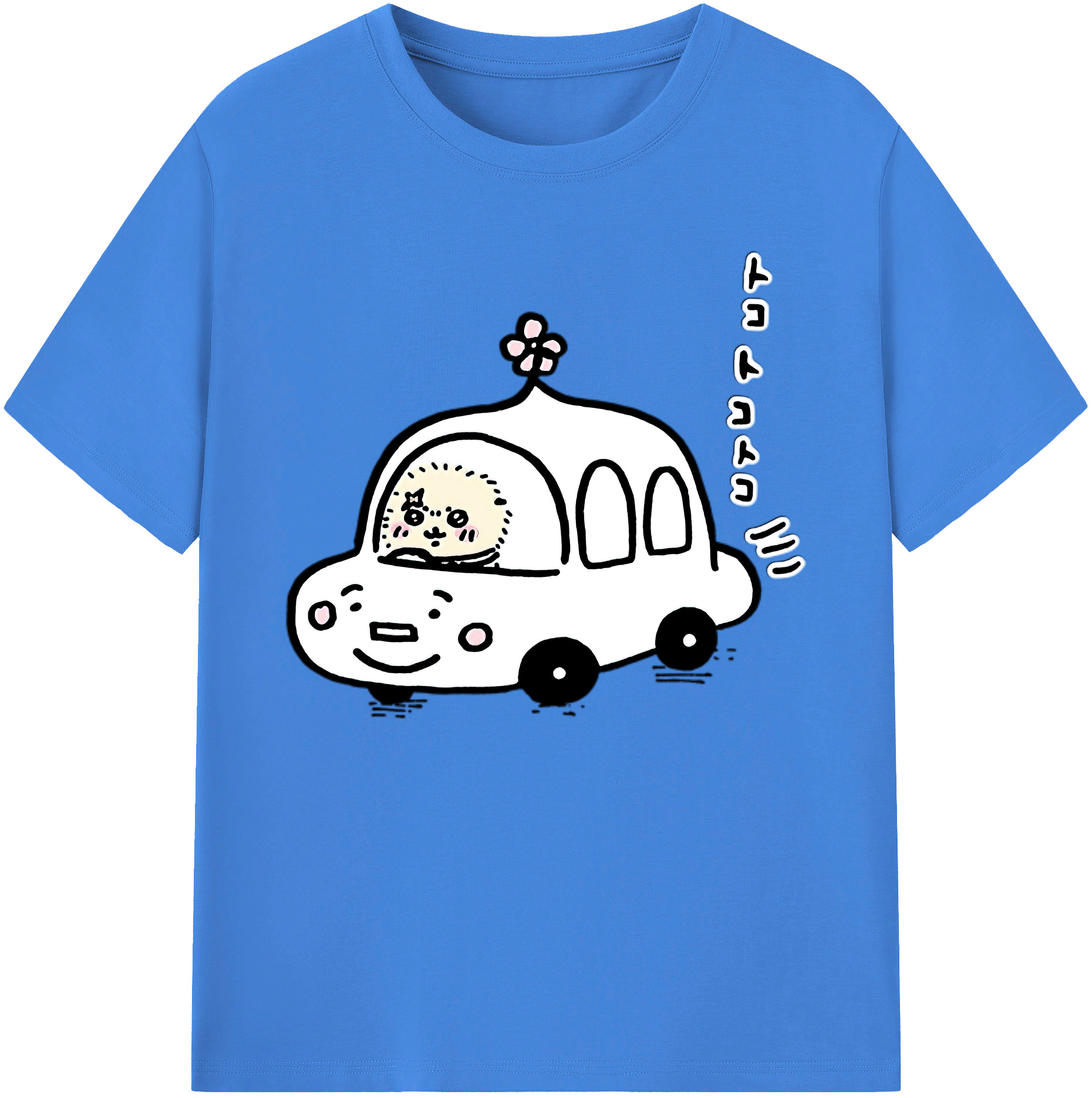 （画像用） ちいかわ ラッコ Chii-kawa Sea otter 綿100％ メンズ半袖Tシャツ｜肌触りやわらか＆通気性