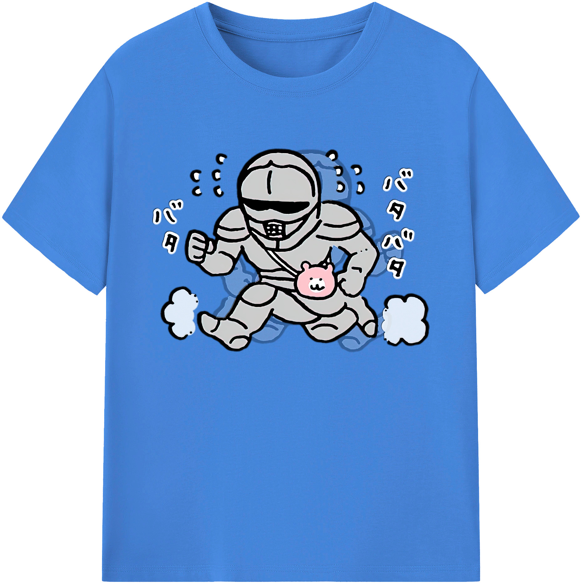 （画像用） ちいかわ 労働の鎧さん Chii-kawa Mr. Armor of Labor 綿100％ メンズ半袖Tシャツ｜肌触りやわらか＆通気性