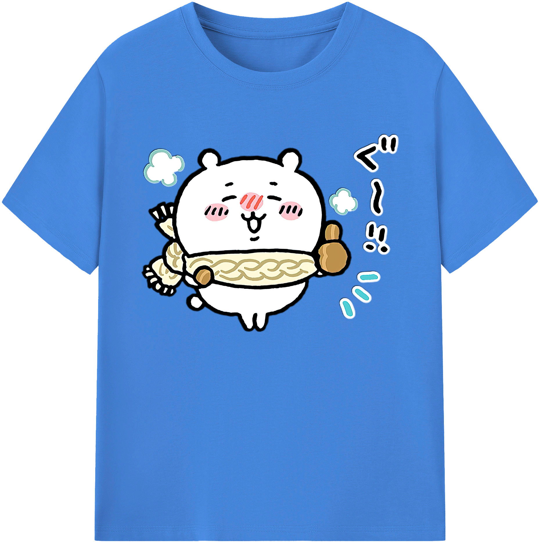 （画像用） ちいかわ ちいかわ Chii-kawa chiikawa 綿100％ メンズ半袖Tシャツ｜肌触りやわらか＆通気性
