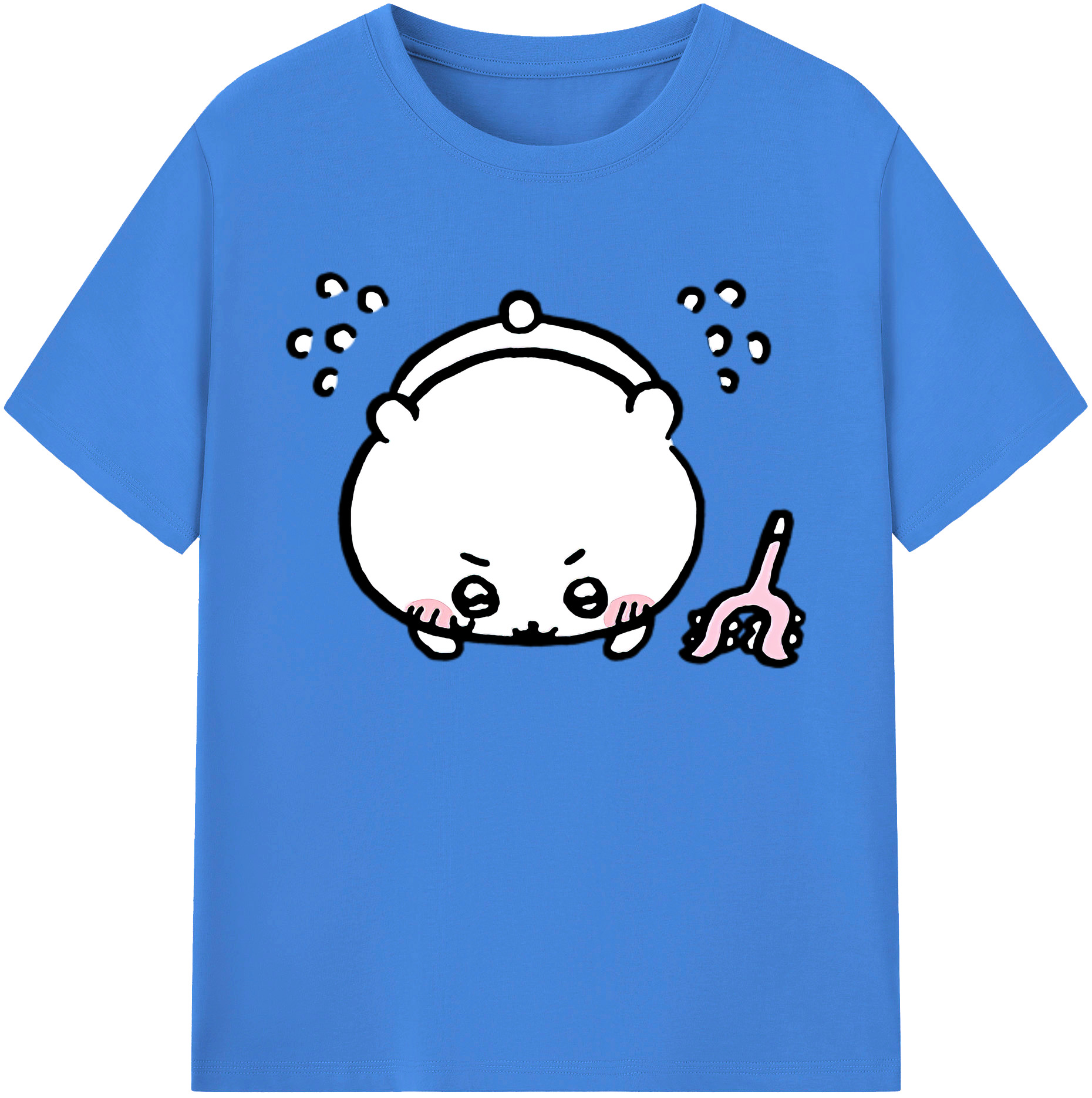 （画像用） ちいかわ ちいかわ Chii-kawa chiikawa 綿100％ メンズ半袖Tシャツ｜肌触りやわらか＆通気性
