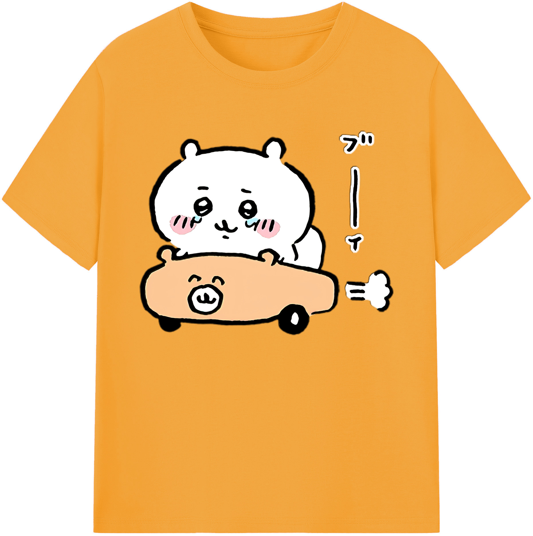 （画像用） ちいかわ ちいかわ Chii-kawa chiikawa 綿100％ メンズ半袖Tシャツ｜肌触りやわらか＆通気性