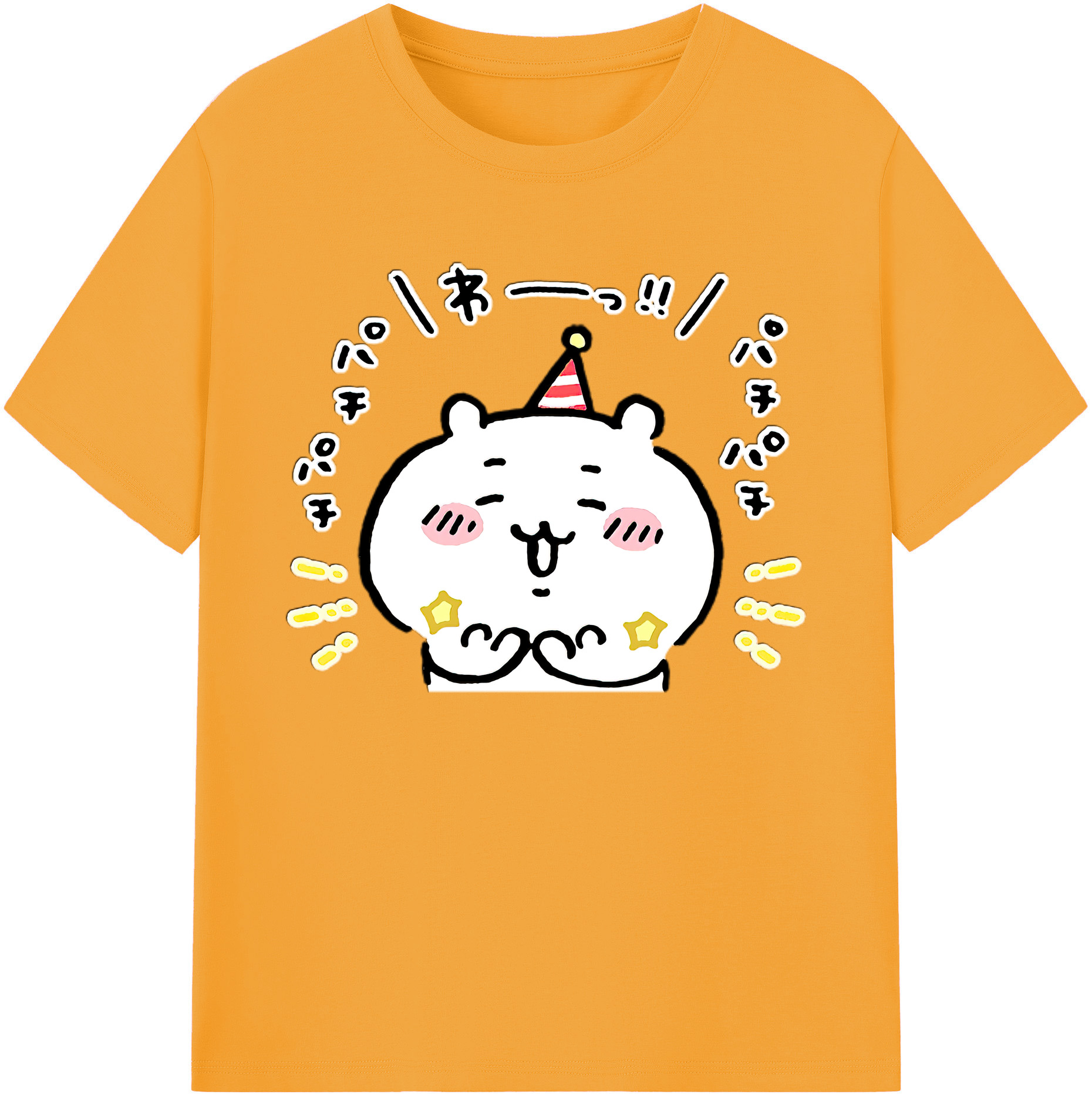 （画像用） ちいかわ ちいかわ Chii-kawa chiikawa 綿100％ メンズ半袖Tシャツ｜肌触りやわらか＆通気性