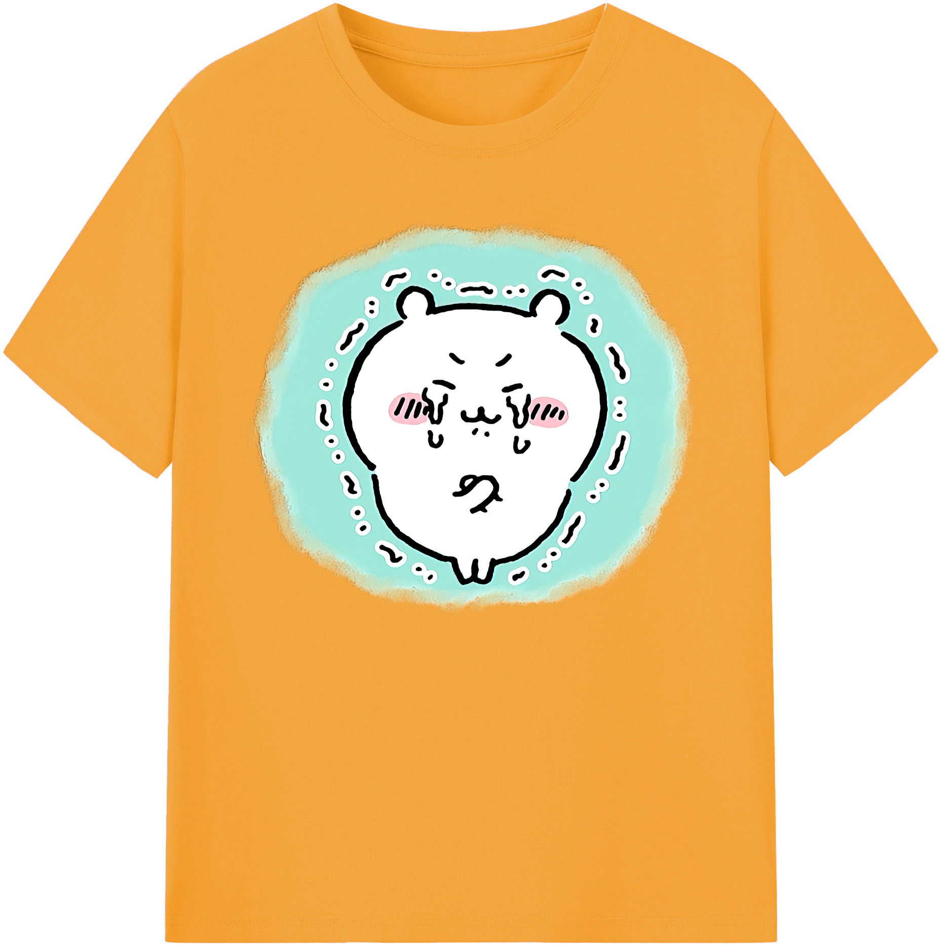 （画像用） ちいかわ ちいかわ Chii-kawa chiikawa 綿100％ メンズ半袖Tシャツ｜肌触りやわらか＆通気性