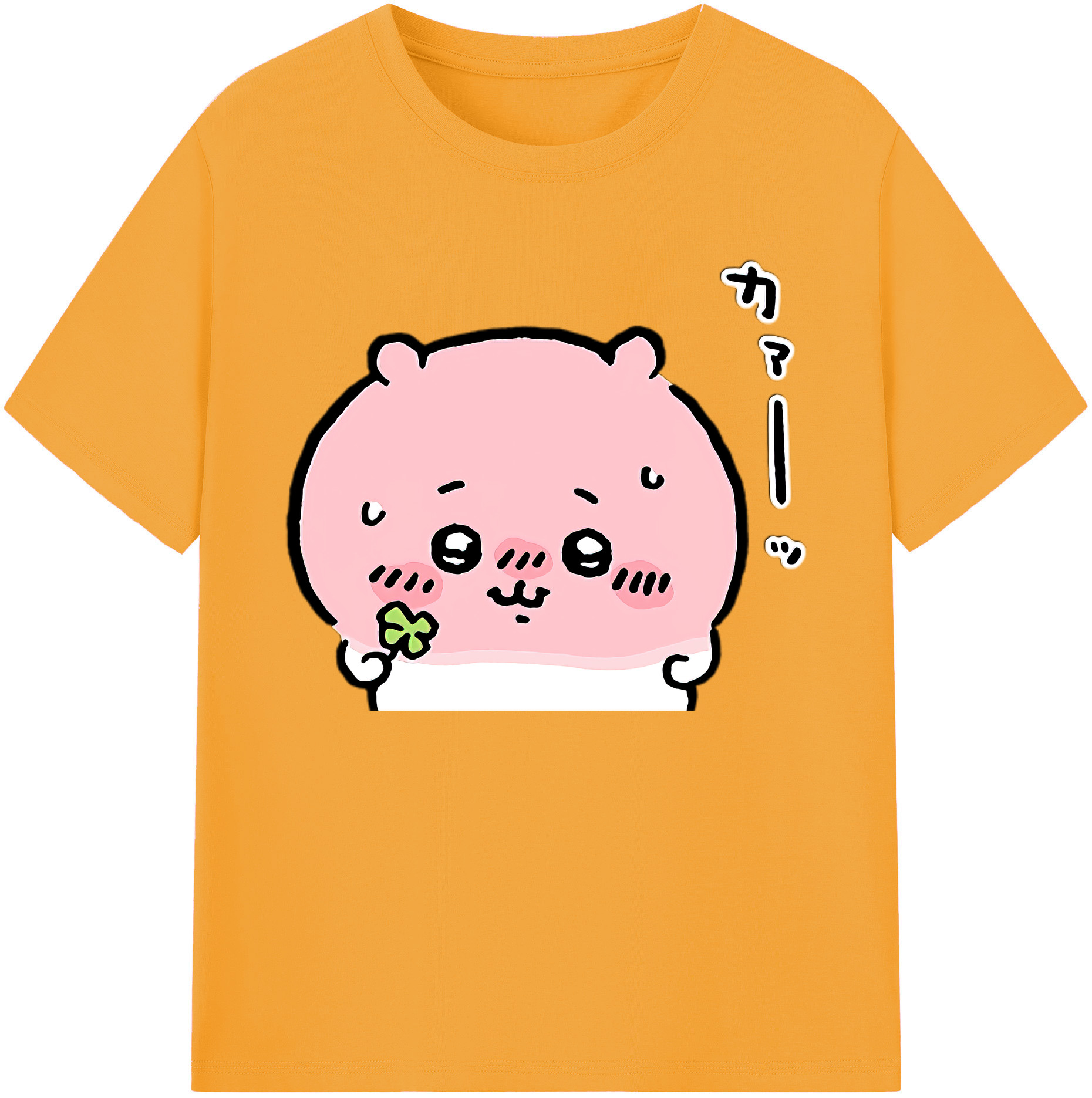 （画像用） ちいかわ ちいかわ Chii-kawa chiikawa 綿100％ メンズ半袖Tシャツ｜肌触りやわらか＆通気性